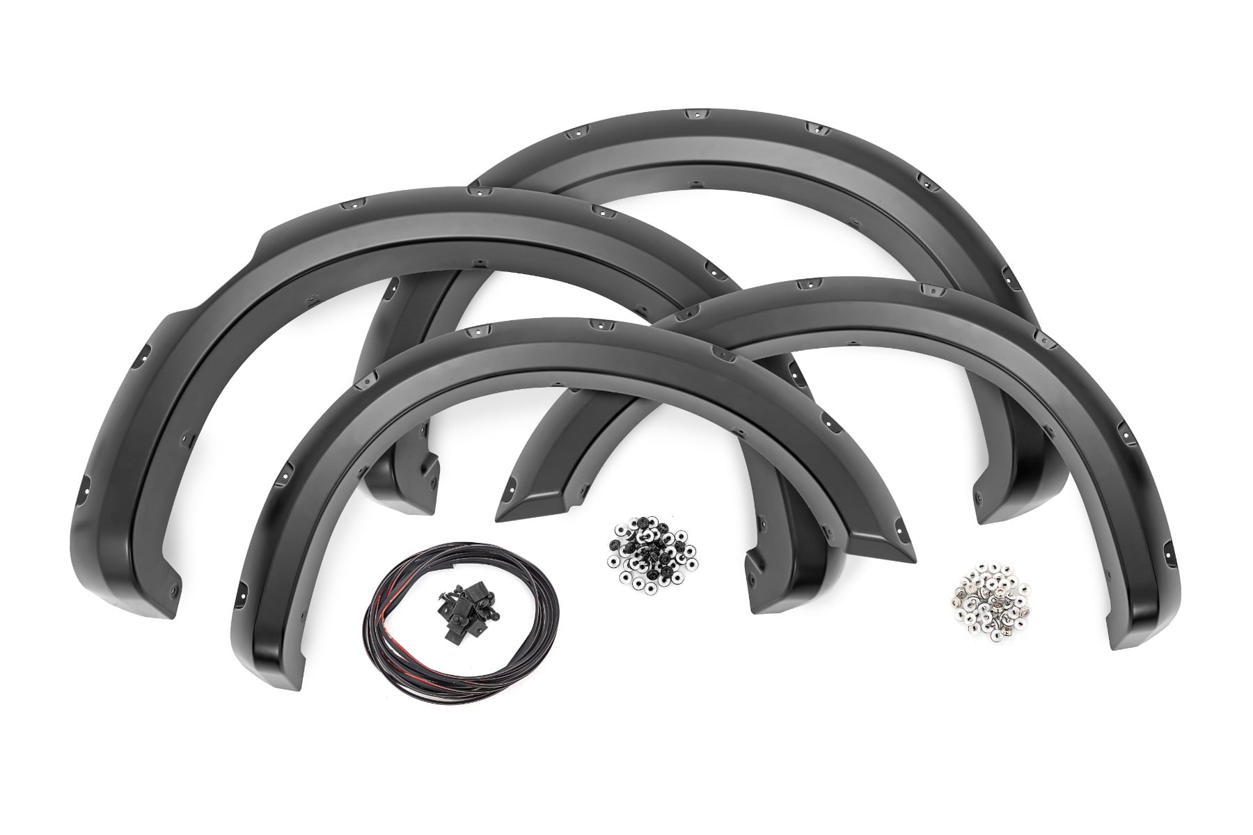 Pocket Fender Flares | Crew Cab | W/O Emblem | Gloss Black | Nissan Titan (17-24)
