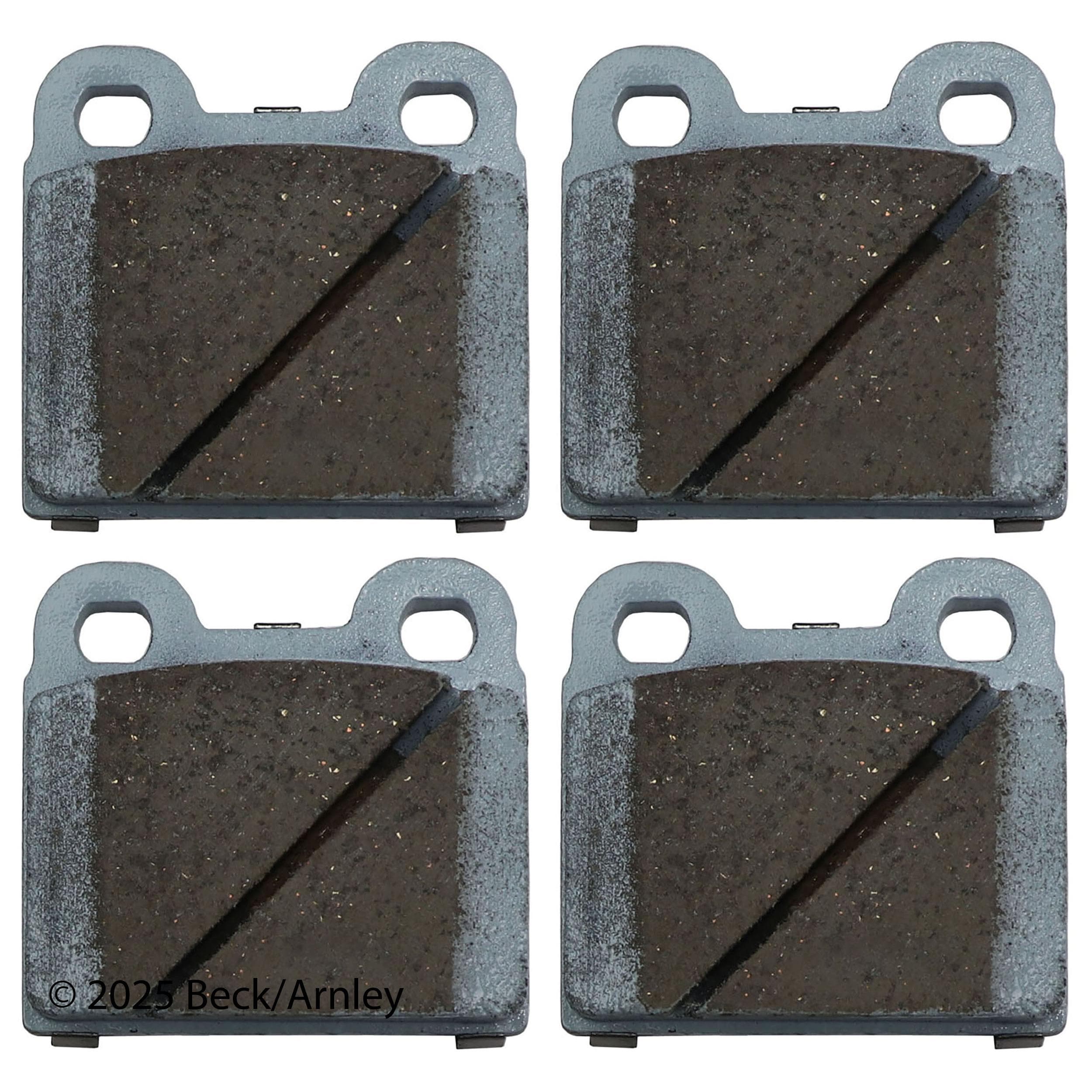 Beck / Arnley Organic Disc Brake Pad Set 085-0654