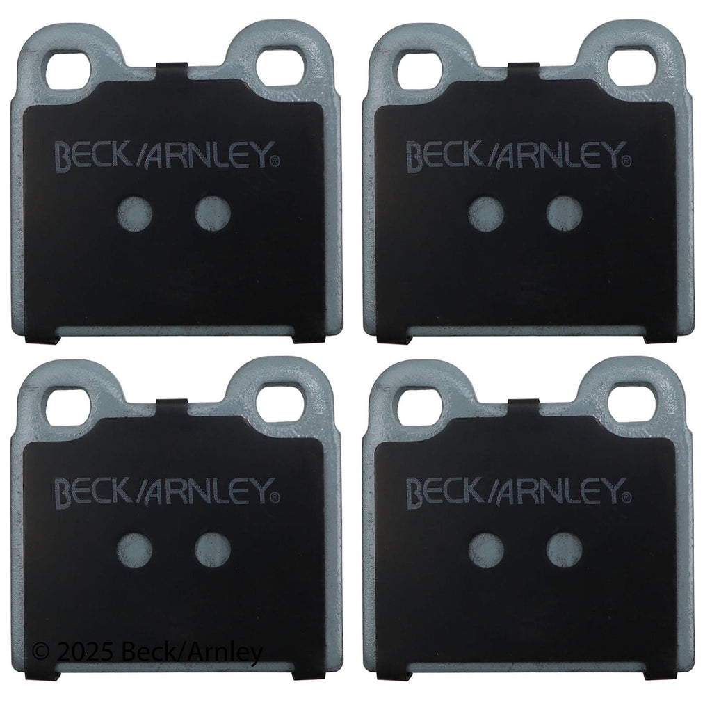 Beck / Arnley Organic Disc Brake Pad Set 085-0654