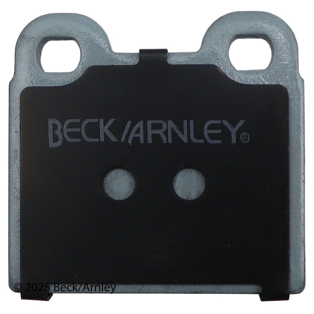 Beck / Arnley Organic Disc Brake Pad Set 085-0654