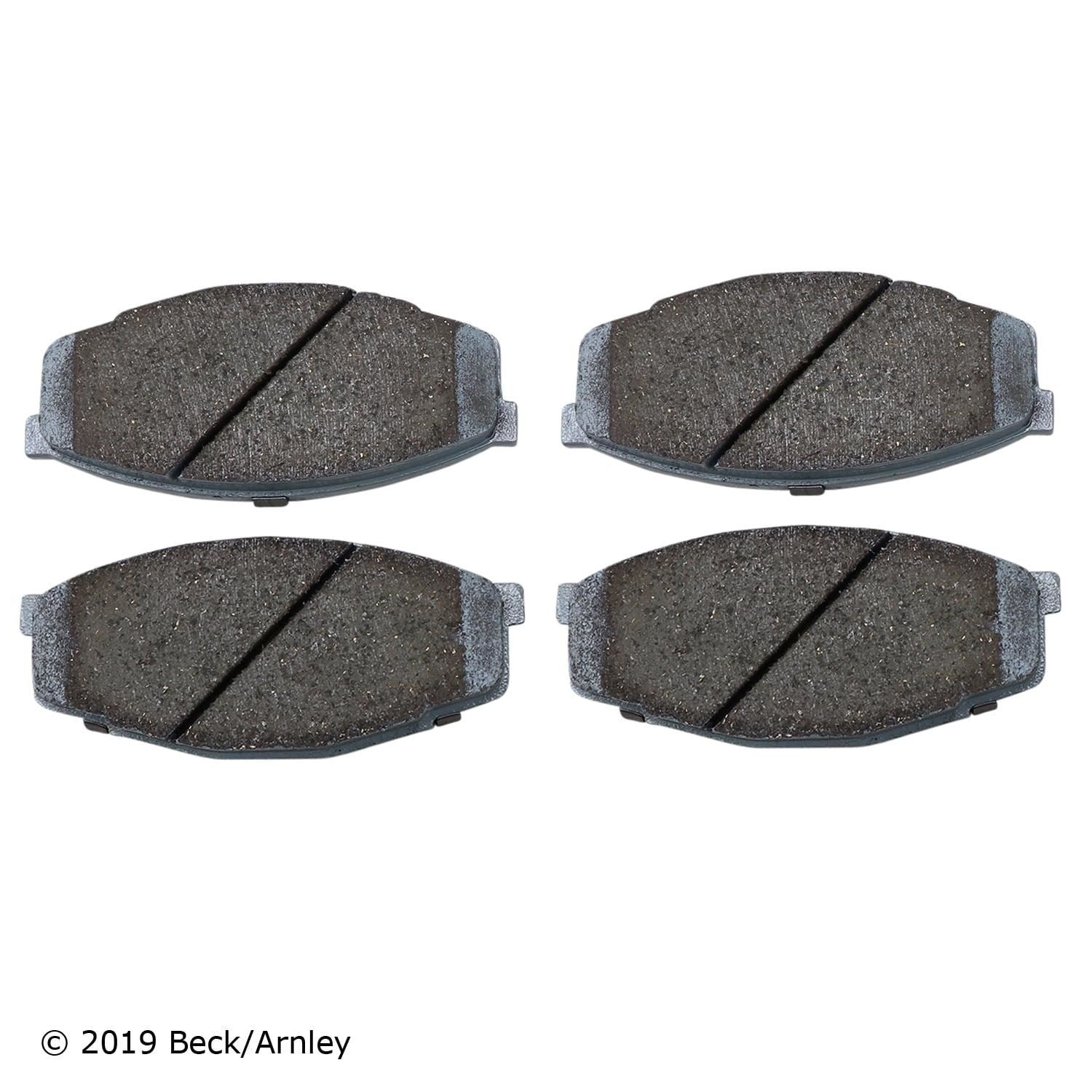 Beck / Arnley Organic Disc Brake Pad Set 085-1190