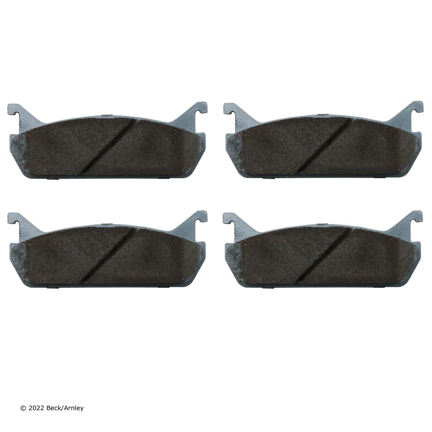 Beck / Arnley Organic Brake Pads 085-1389