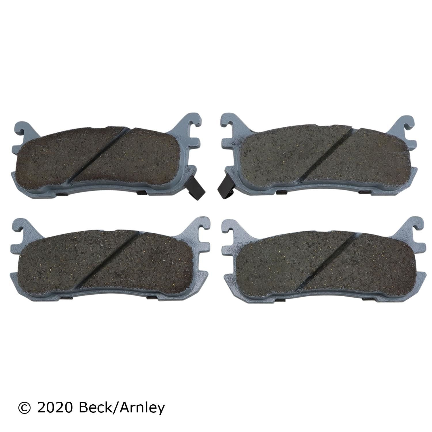 Beck / Arnley Organic Disc Brake Pad Set 085-1505
