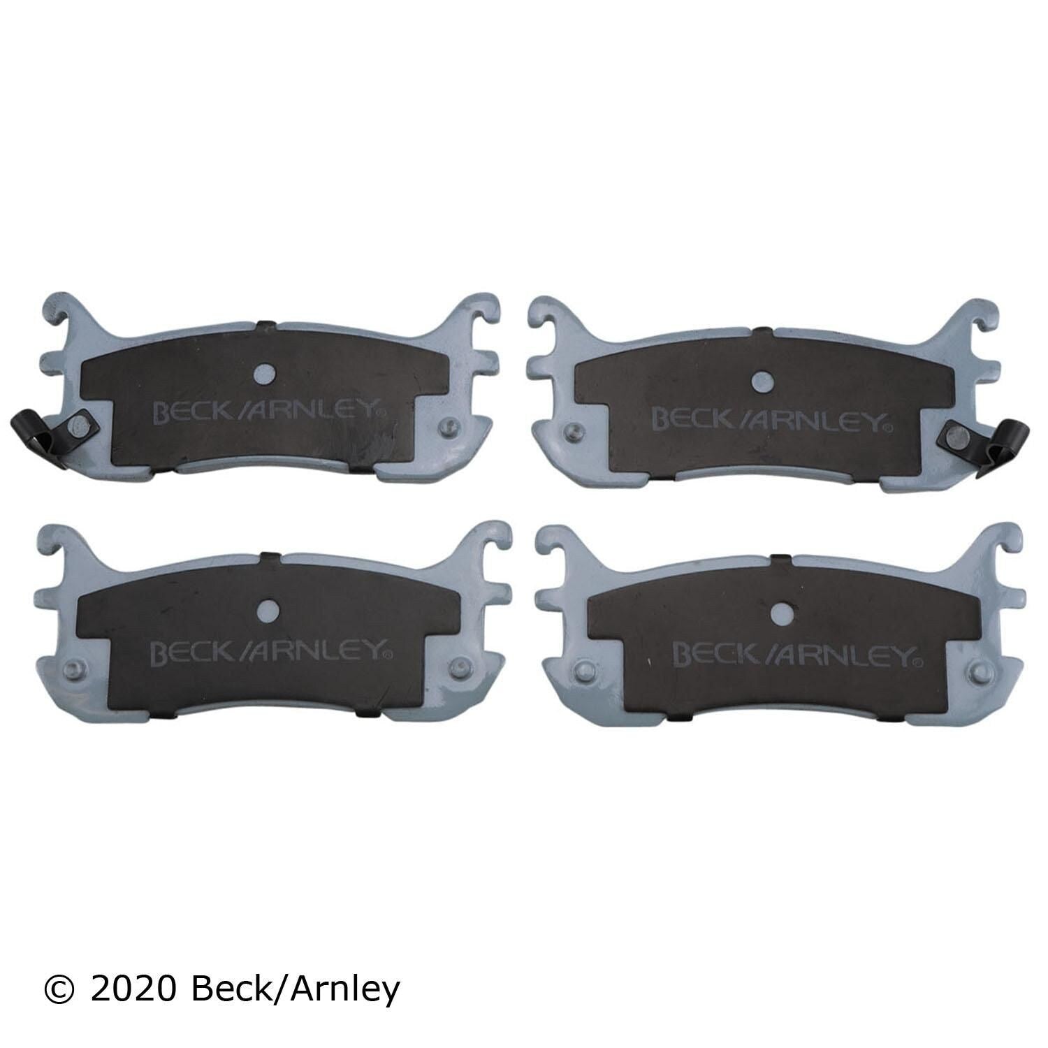 Beck / Arnley Organic Disc Brake Pad Set 085-1505