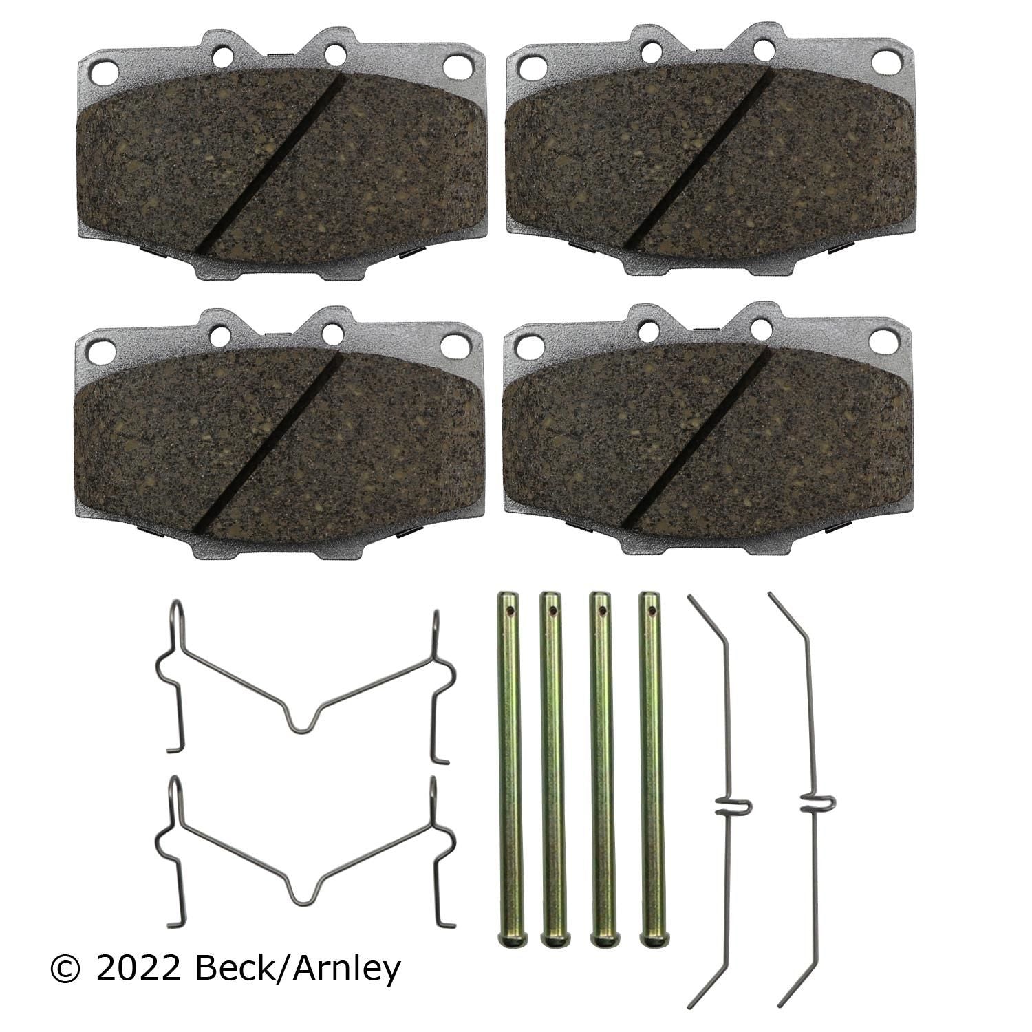 Beck / Arnley Organic Disc Brake Pad Set 085-5852