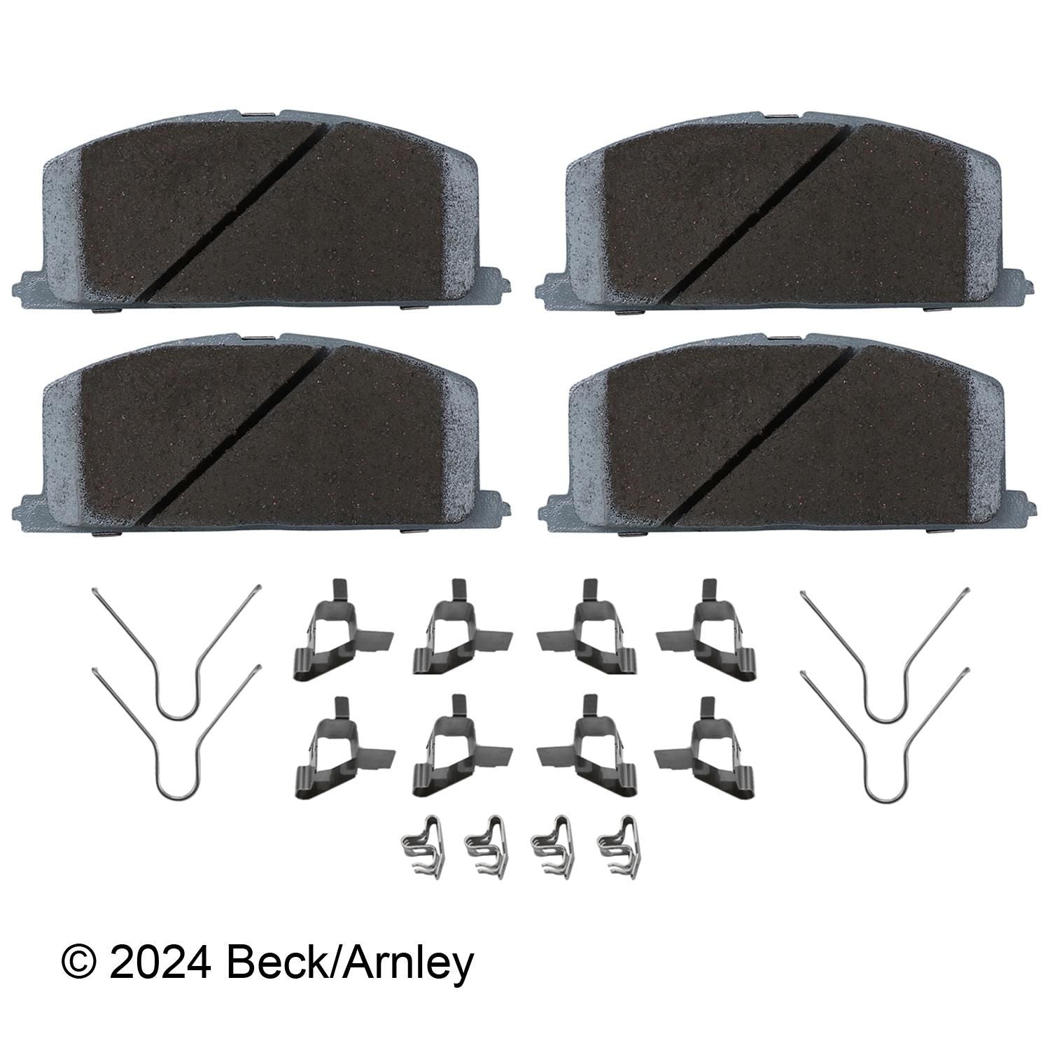 Beck / Arnley Ceramic Disc Brake Pad Set 085-6220