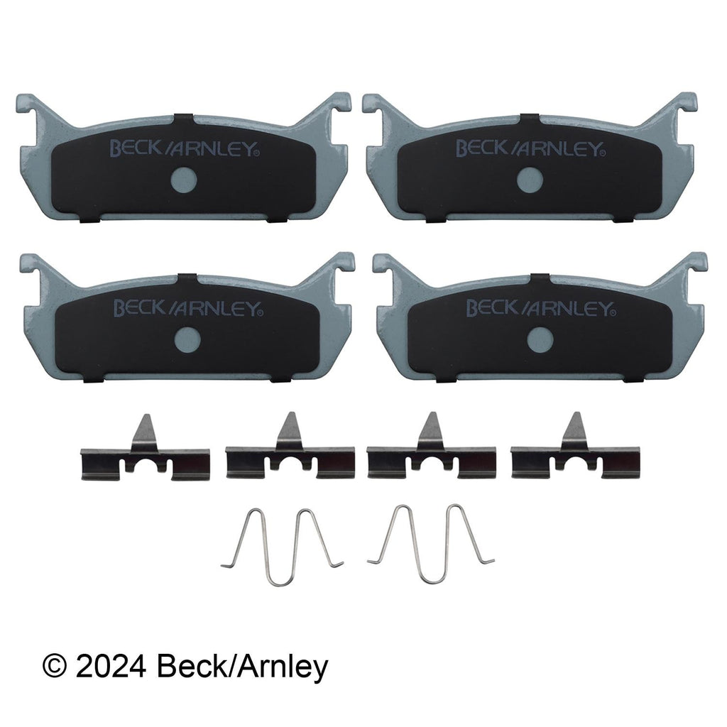 Beck / Arnley Organic Disc Brake Pad Set 085-6389