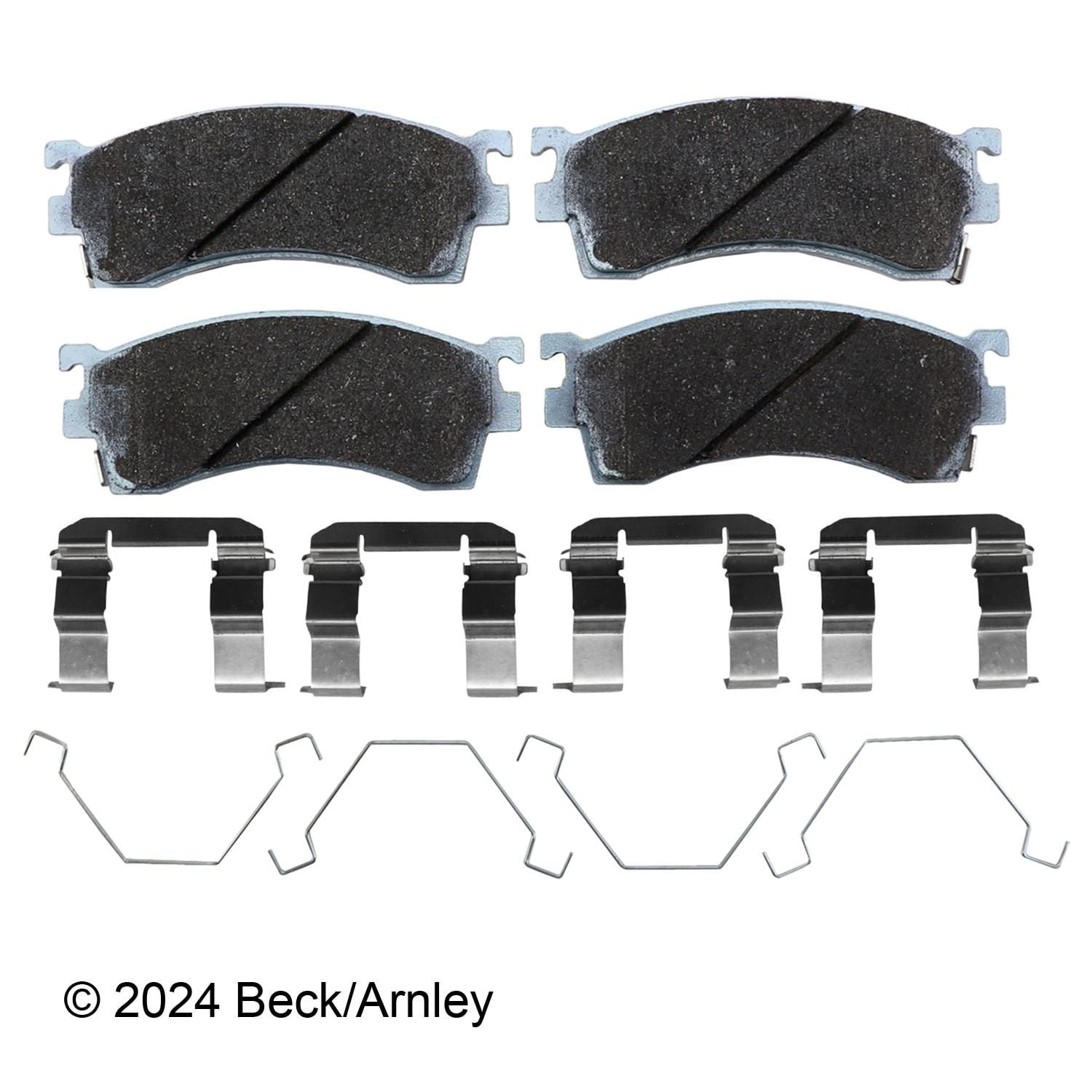 Beck / Arnley Semi - metallic Disc Brake Pad Set 085-6471