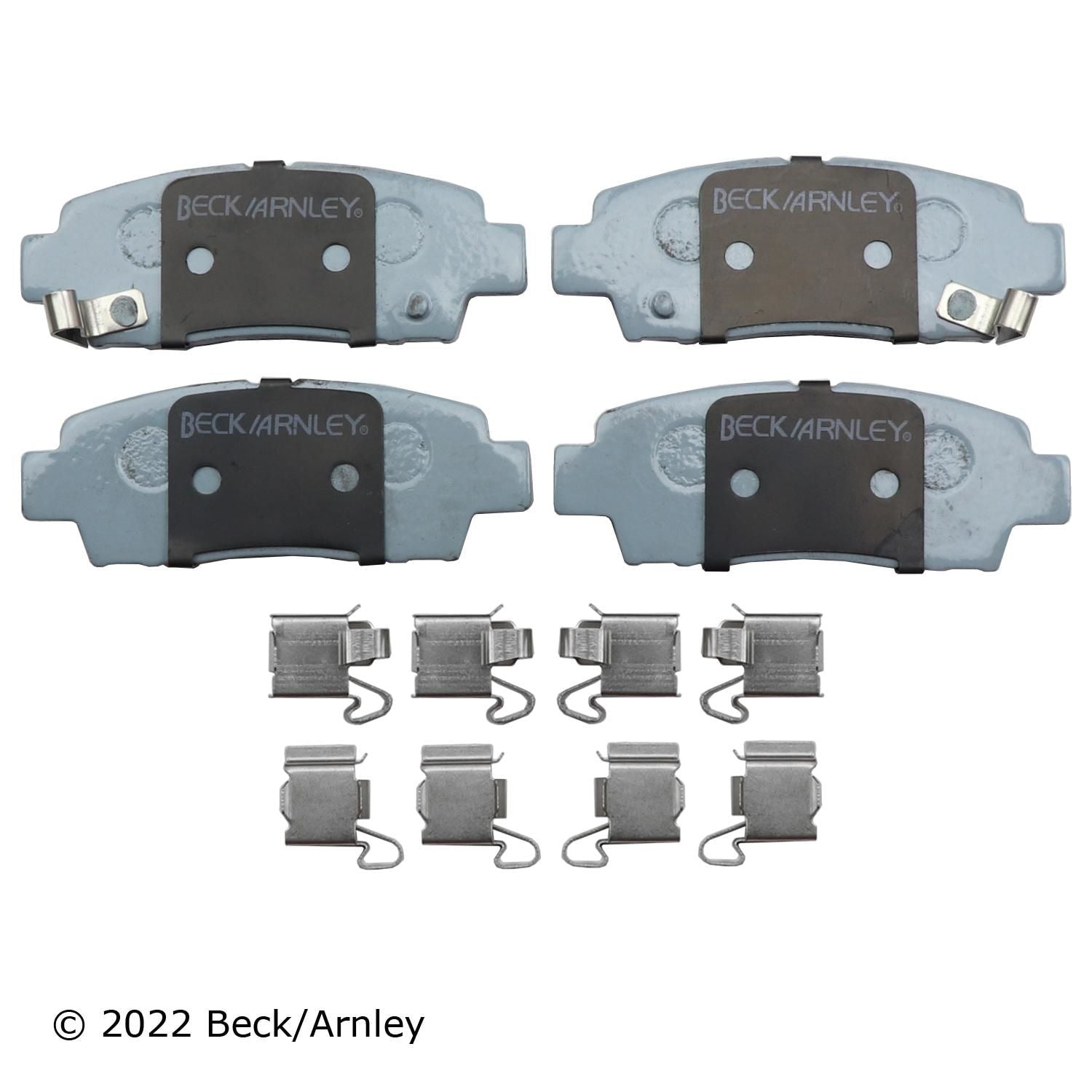 Beck / Arnley Organic Disc Brake Pad Set 085-6534