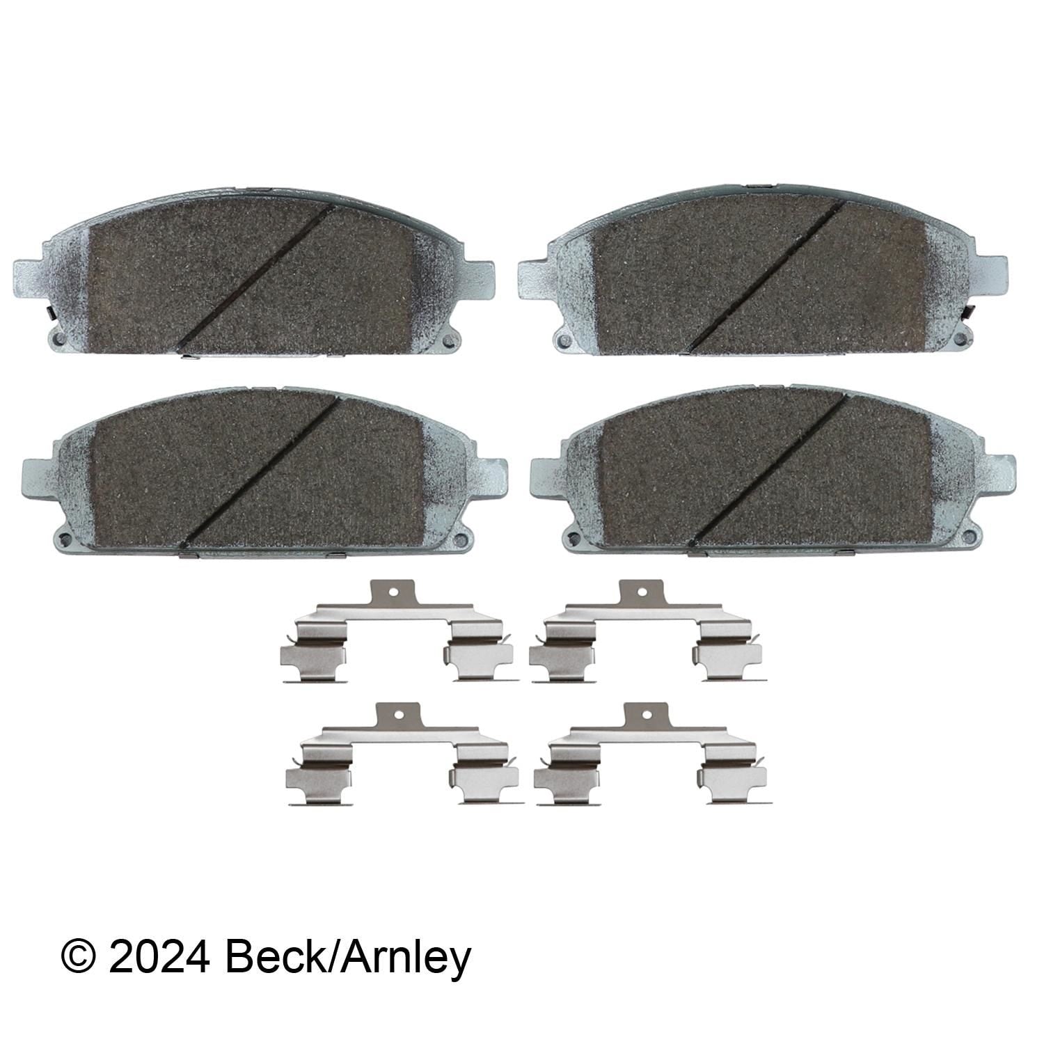 Beck / Arnley Ceramic Disc Brake Pad Set 085-6546