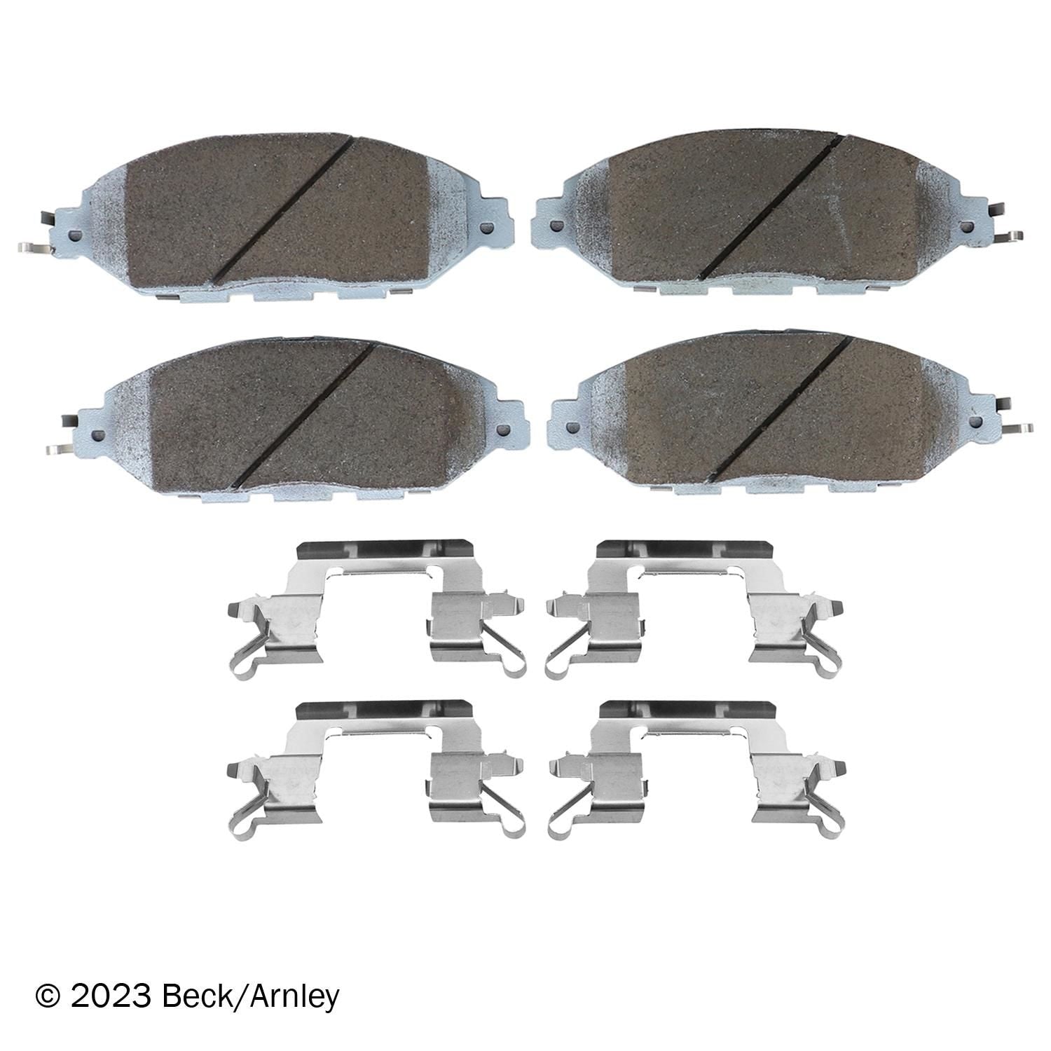 Beck / Arnley Ceramic Disc Brake Pad Set 085-6966