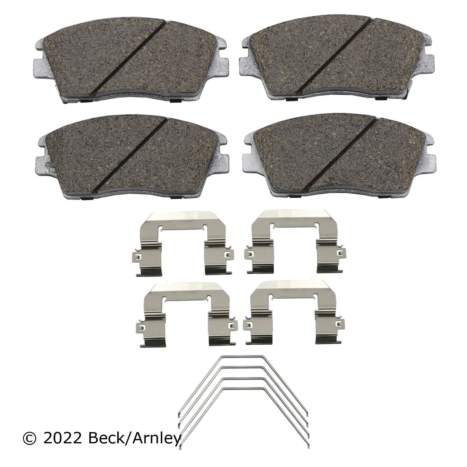 Beck / Arnley Ceramic Disc Brake Pad Set 085-7051
