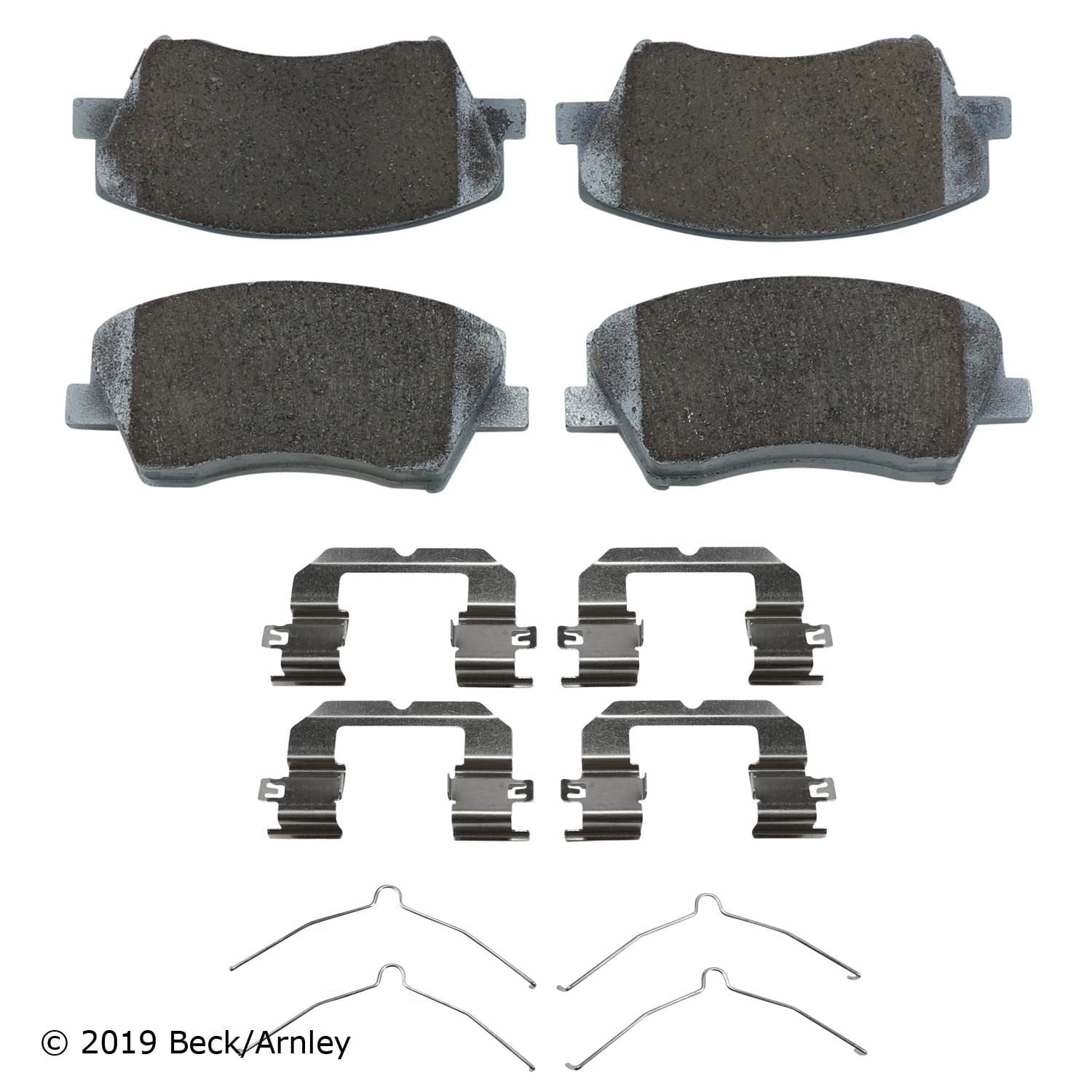 Beck / Arnley Ceramic Disc Brake Pad Set 085-7072