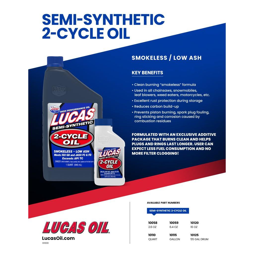 Lucas Oil Products Synthetic Blend Engine Oil Premix 1 Quart