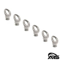 Rope Eye Tie Downs, Set of 6