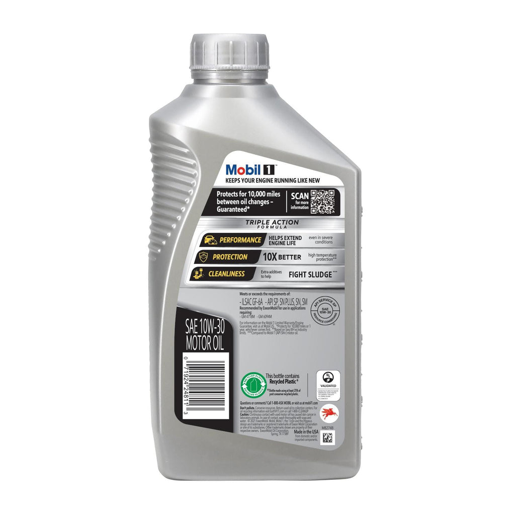 Mobil 1 Full Synthetic Engine Oil 10W-30 1 Quart