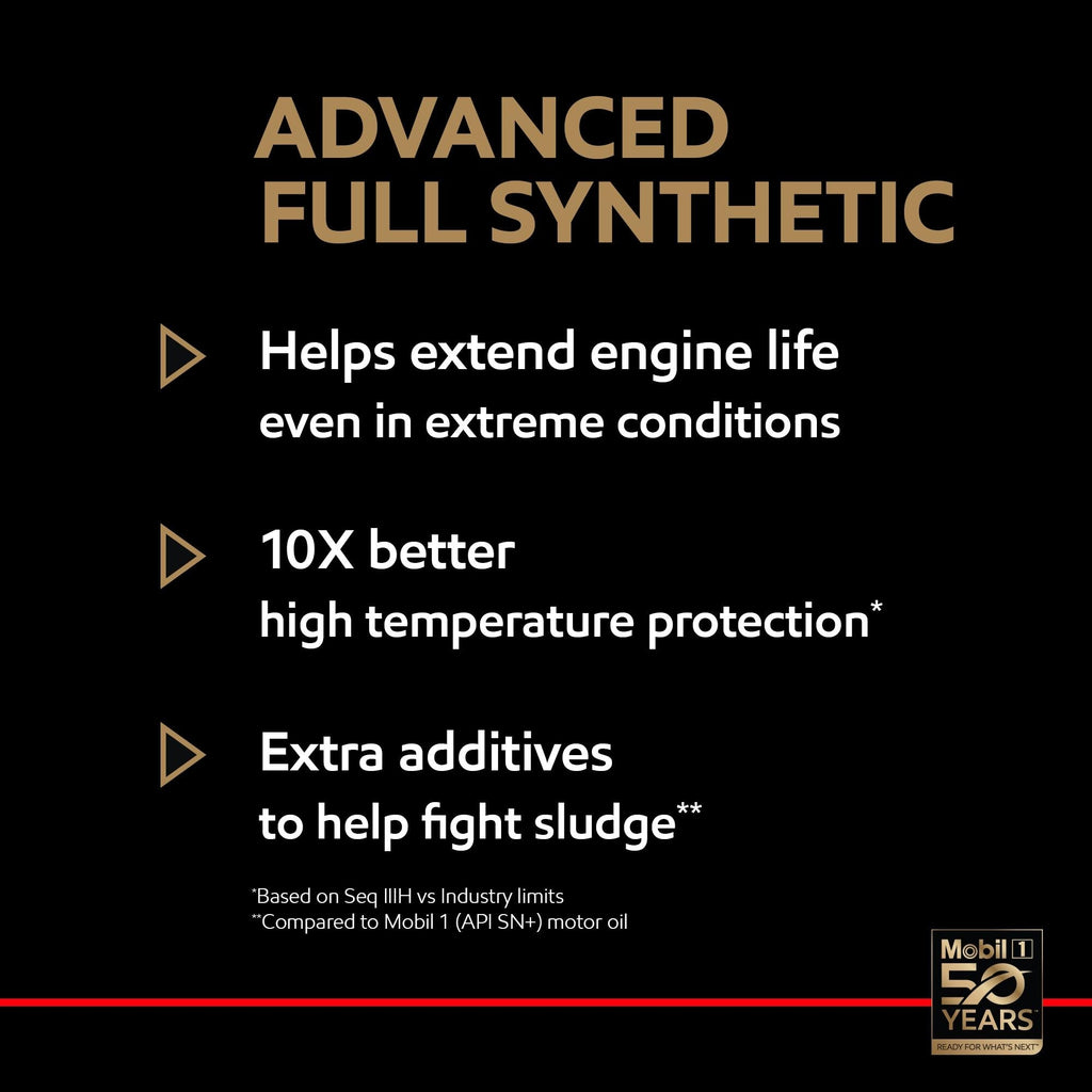 Mobil 1 Full Synthetic Engine Oil 10W-30 1 Quart