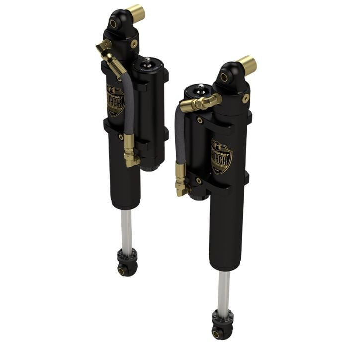 RockSport BLACK, 2.5"/3.5" JL Wrangler Adjustable Reservoir Shocks, Rear, Pair