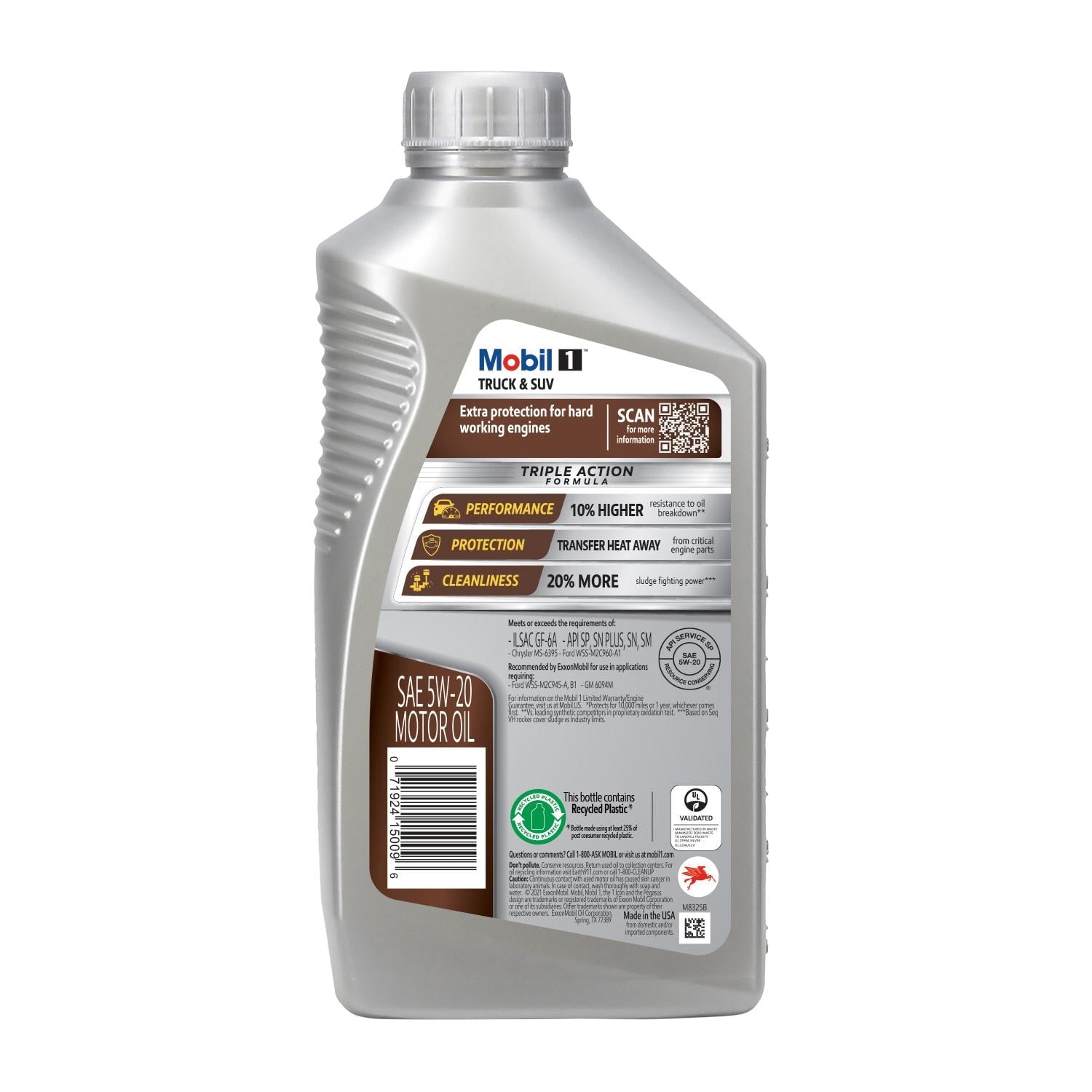 Mobil 1 Truck and SUV Full Synthetic Engine Oil 5W-20 1 Quart