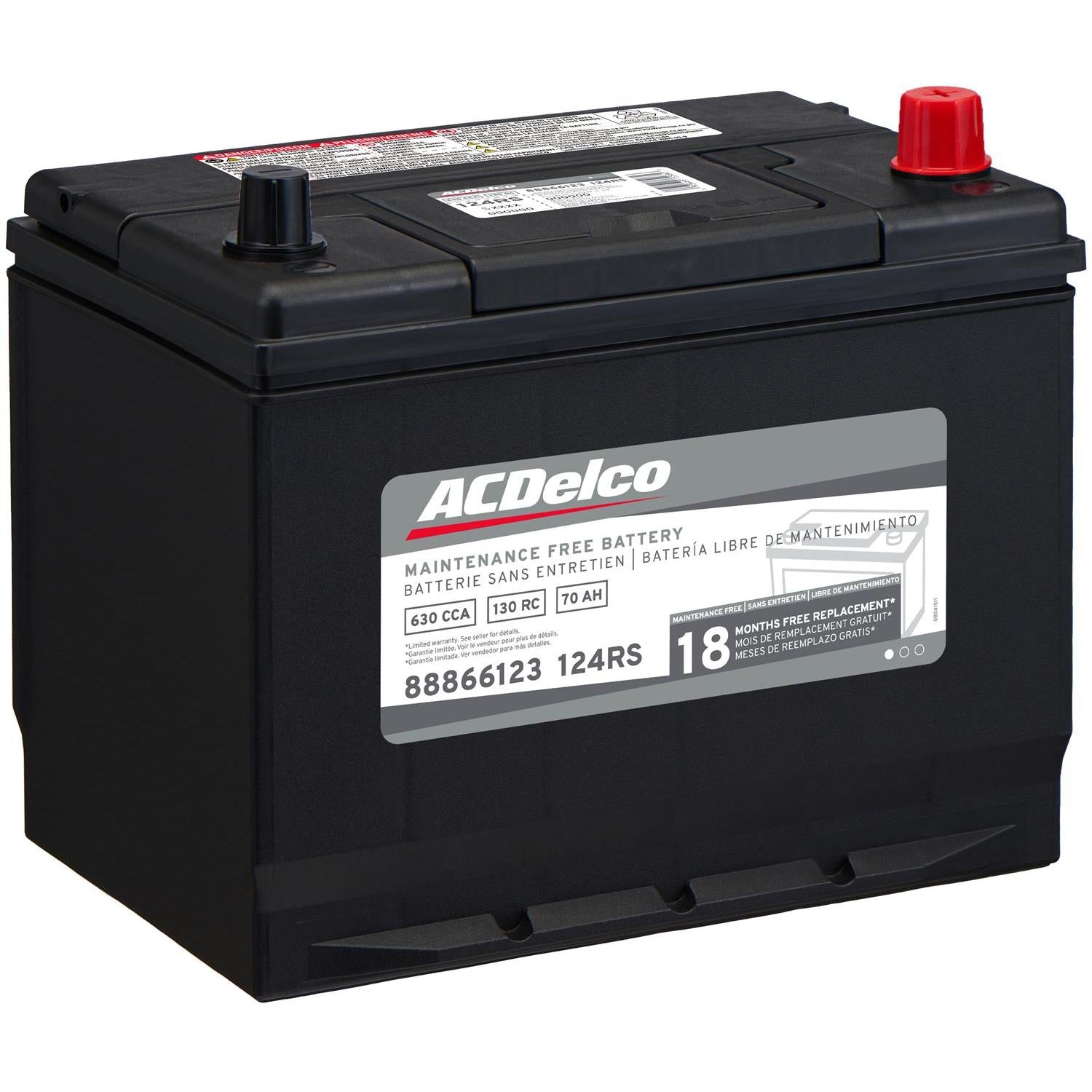Silver Group Size 124R Battery 124RS