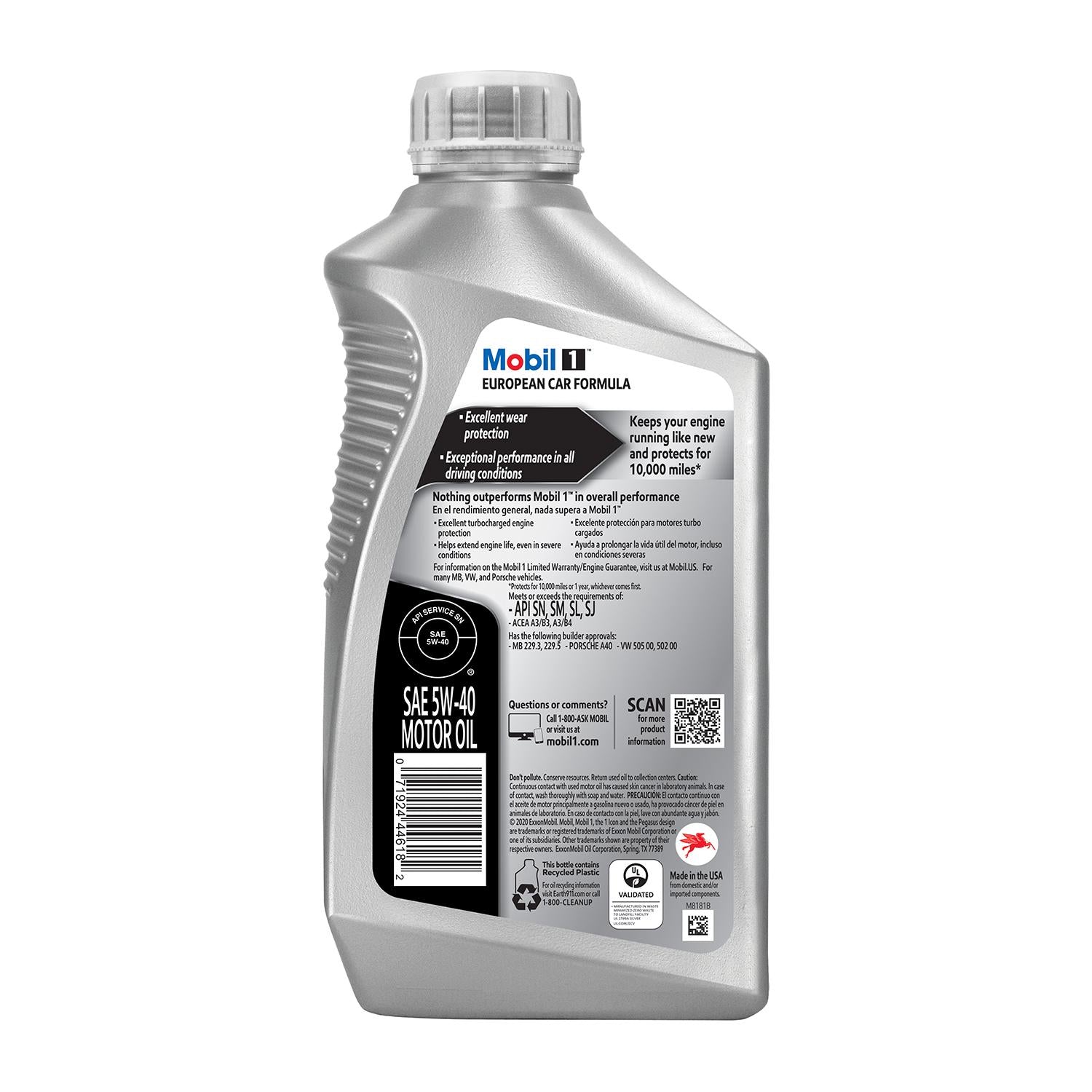 Mobil 1 FS Full Synthetic Engine Oil 5W-40 1 Quart