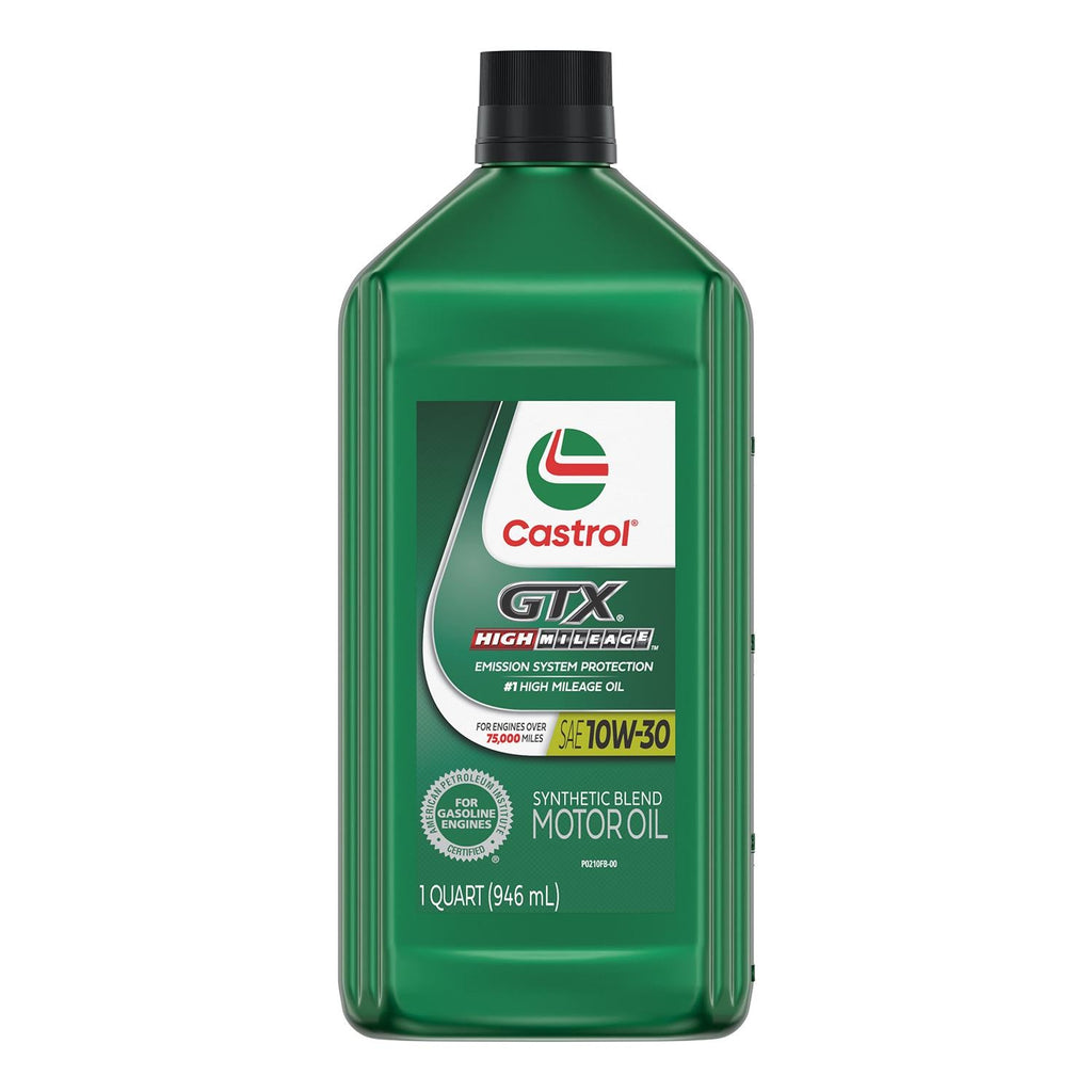 Castrol GTX High Mileage Synthetic Blend Engine Oil 10W-30 1 Quart