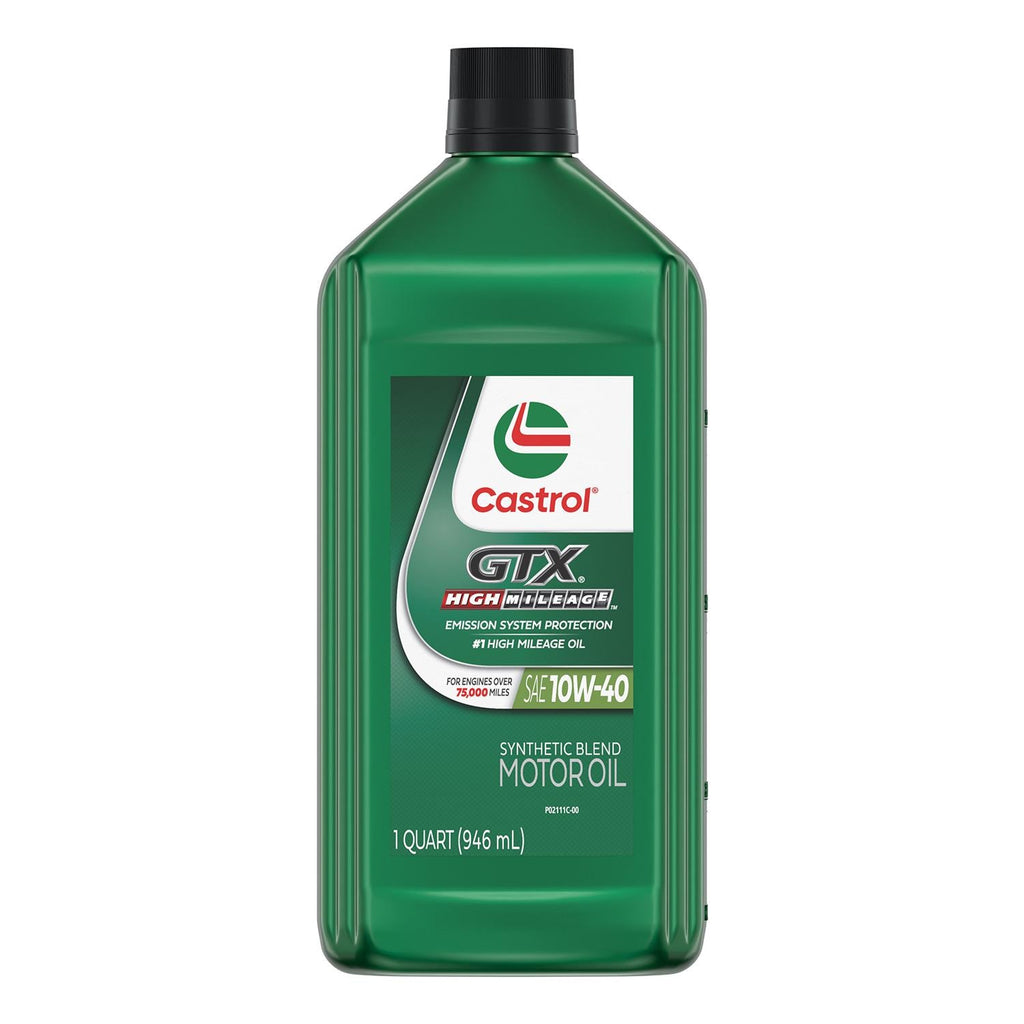 Castrol GTX High Mileage Synthetic Blend Engine Oil 10W-40 1 Quart