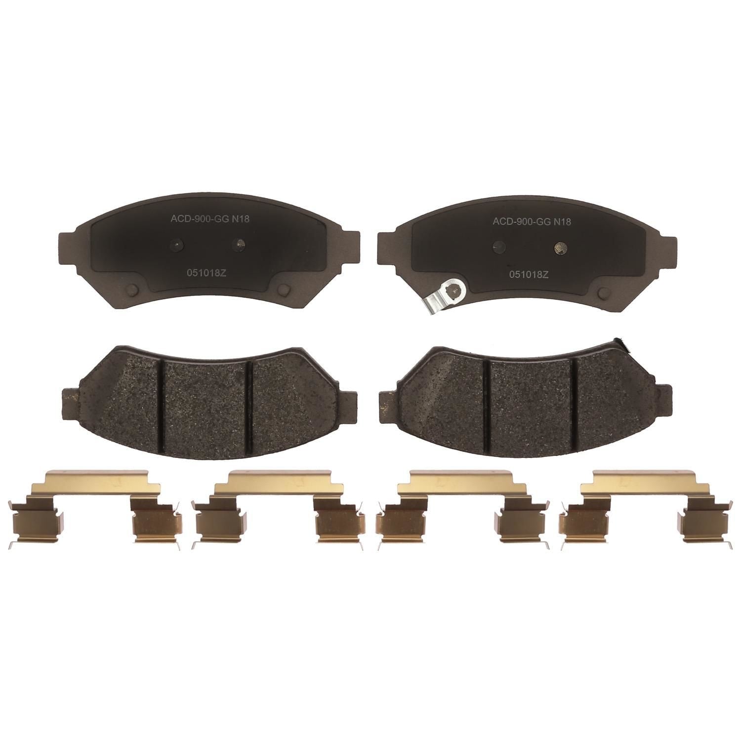 Silver Ceramic Disc Brake Pad Set 14D1075CHF1