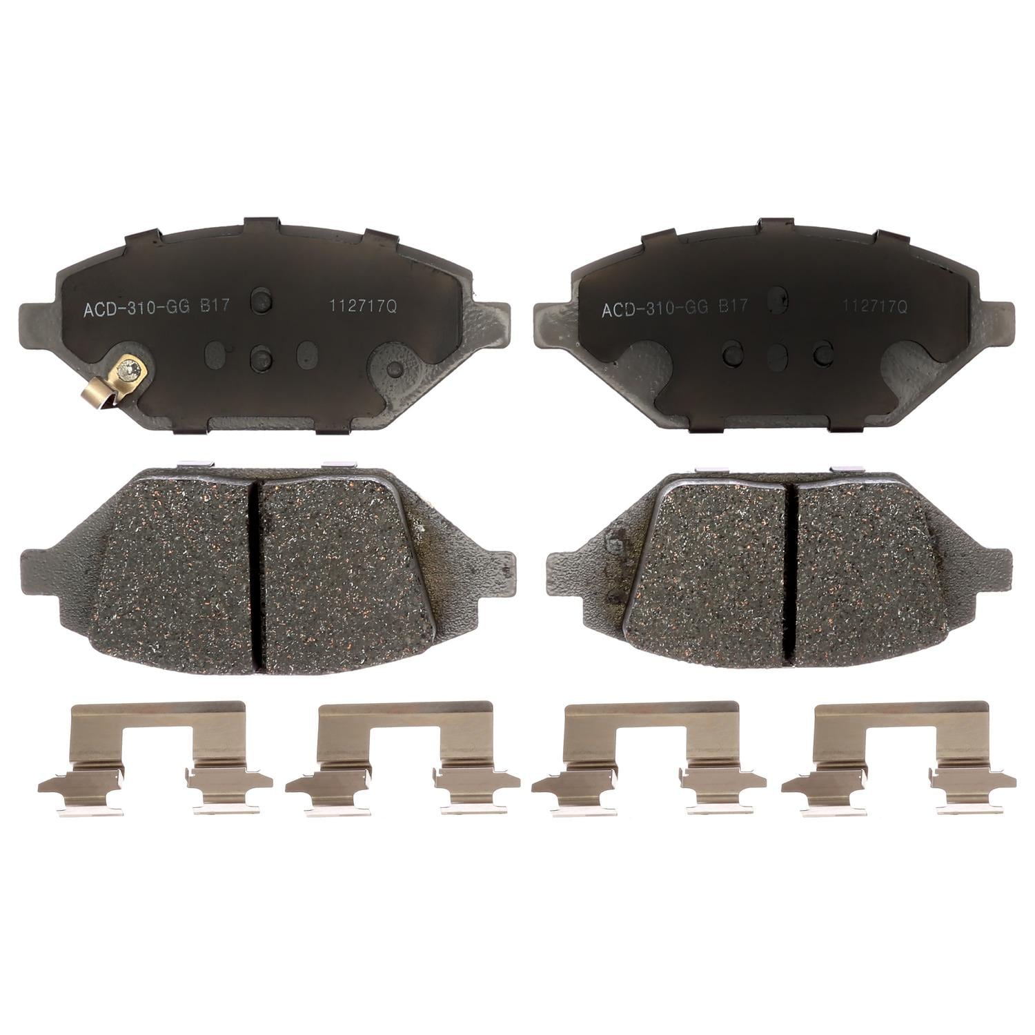 Silver Ceramic Disc Brake Pad Set 14D1864CH