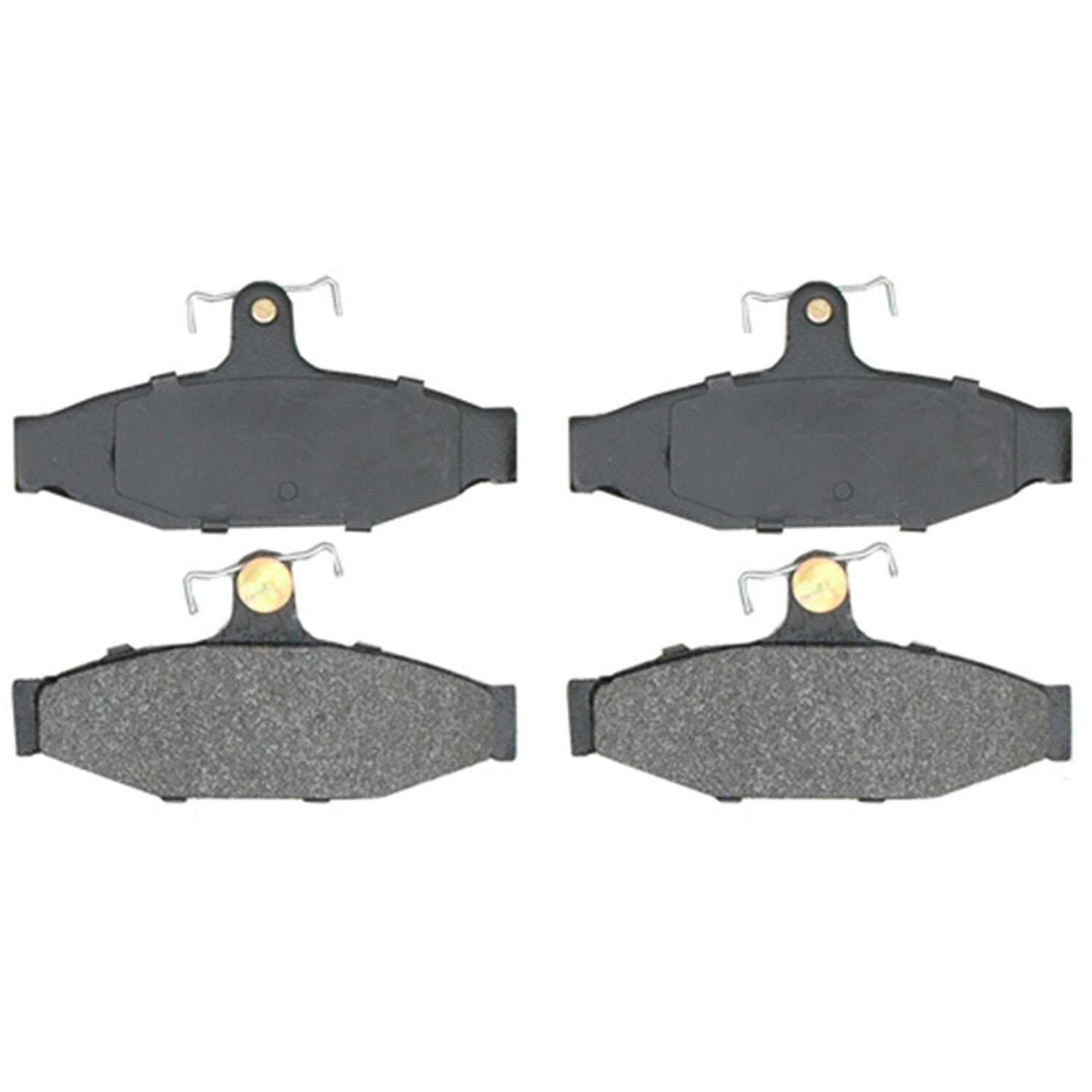Silver Semi-Metallic Disc Brake Pad Set 14D413MH