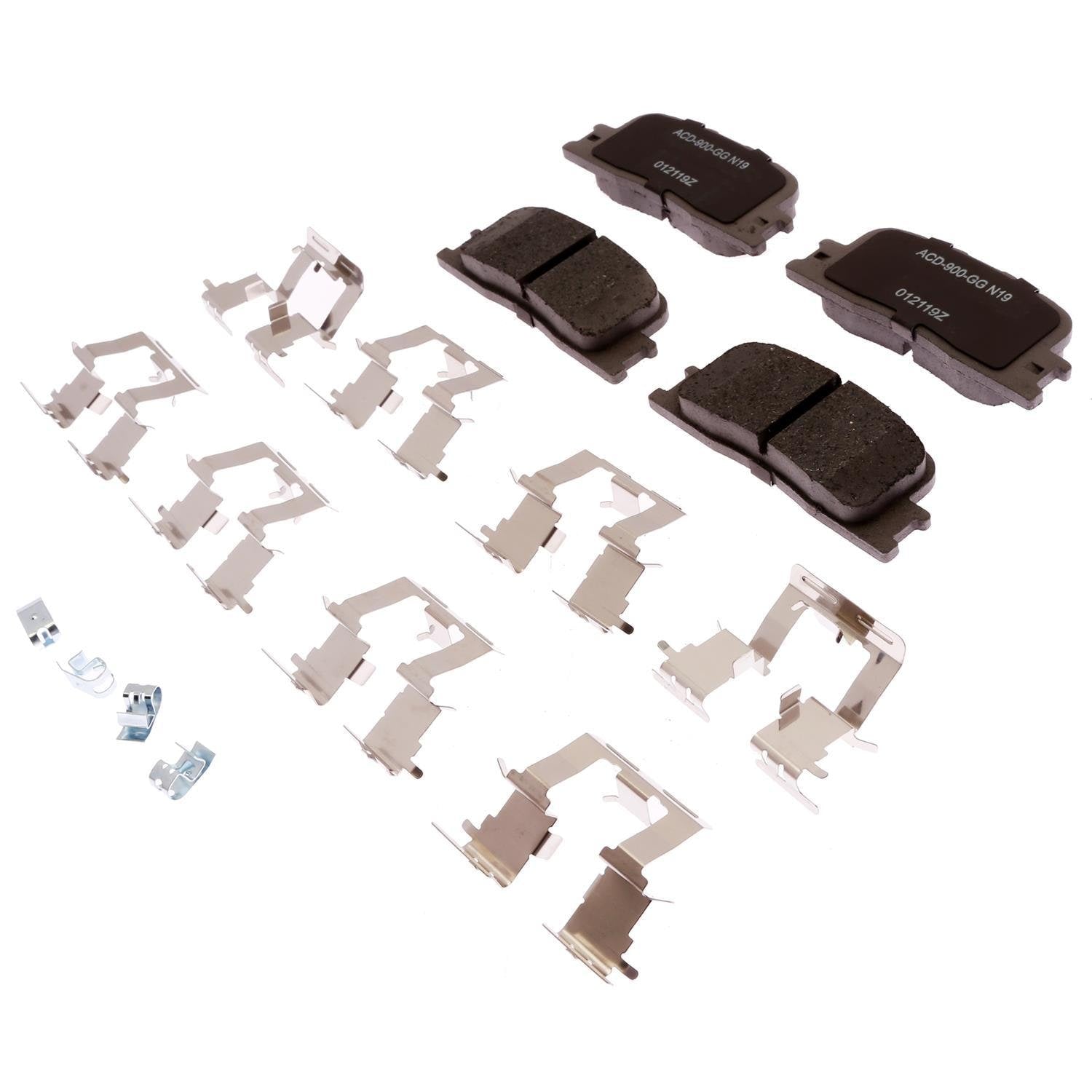 Silver Ceramic Disc Brake Pad Set 14D885CHF1