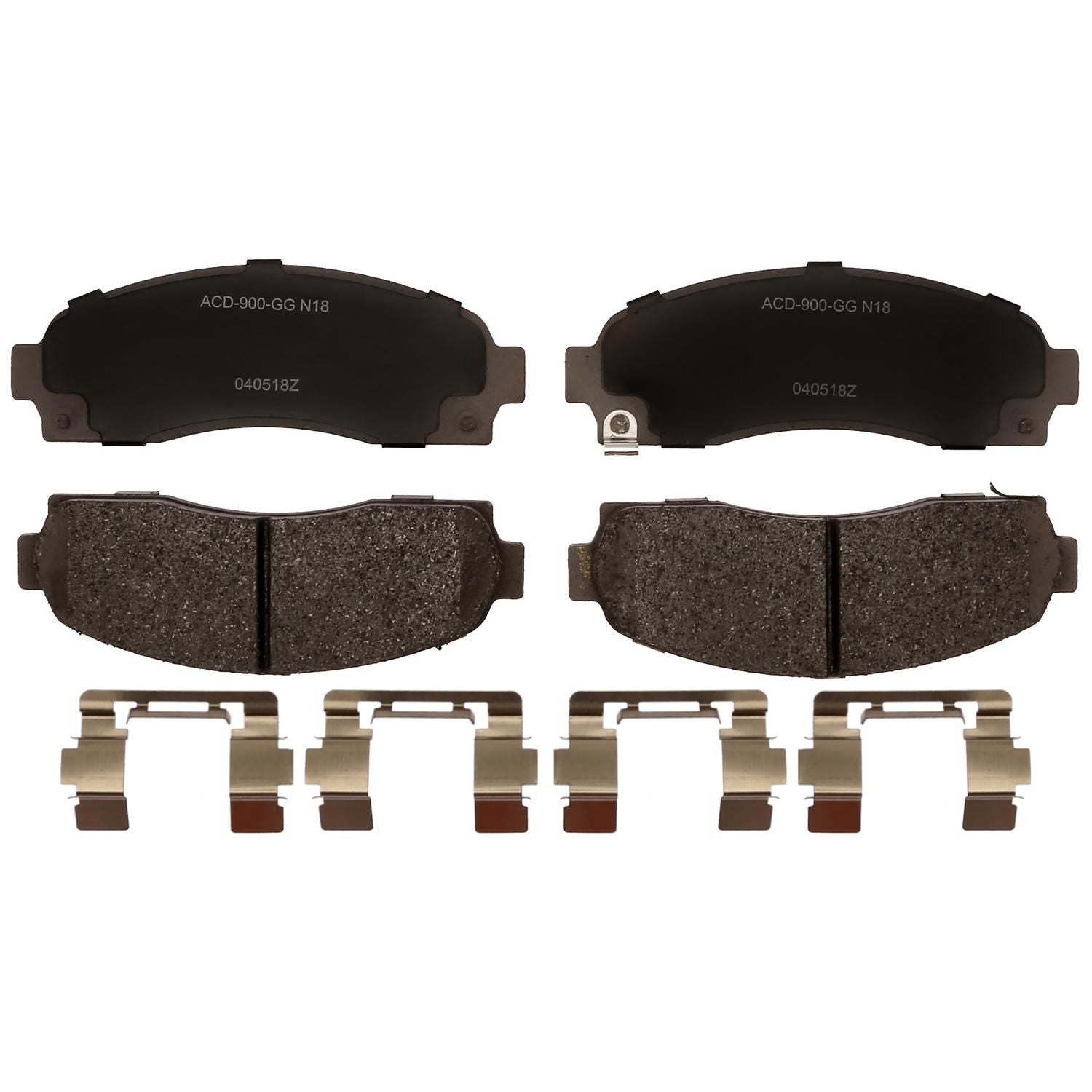 Silver Ceramic Disc Brake Pad Set 14D913CHF1