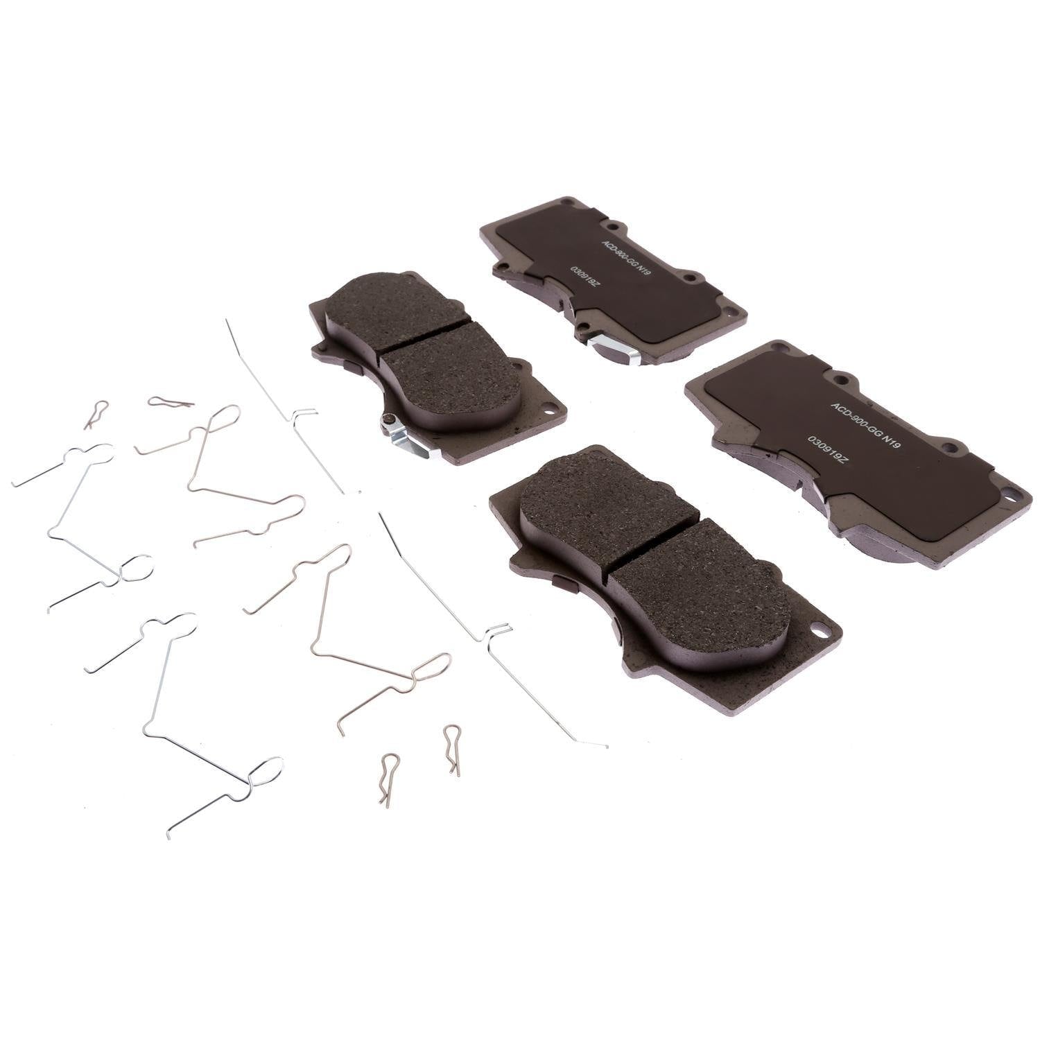 Silver Ceramic Disc Brake Pad Set 14D976CHF1