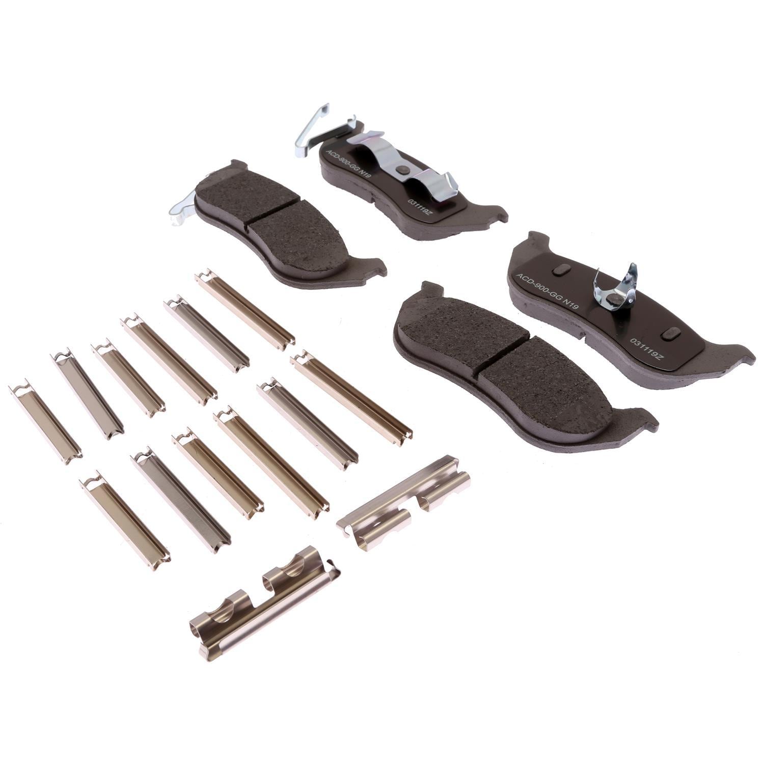 Silver Ceramic Disc Brake Pad Set 14D981CHF1