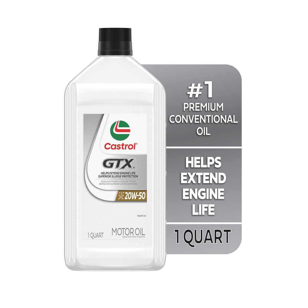 Castrol GTX Conventional Engine Oil 20W-50 1 Quart