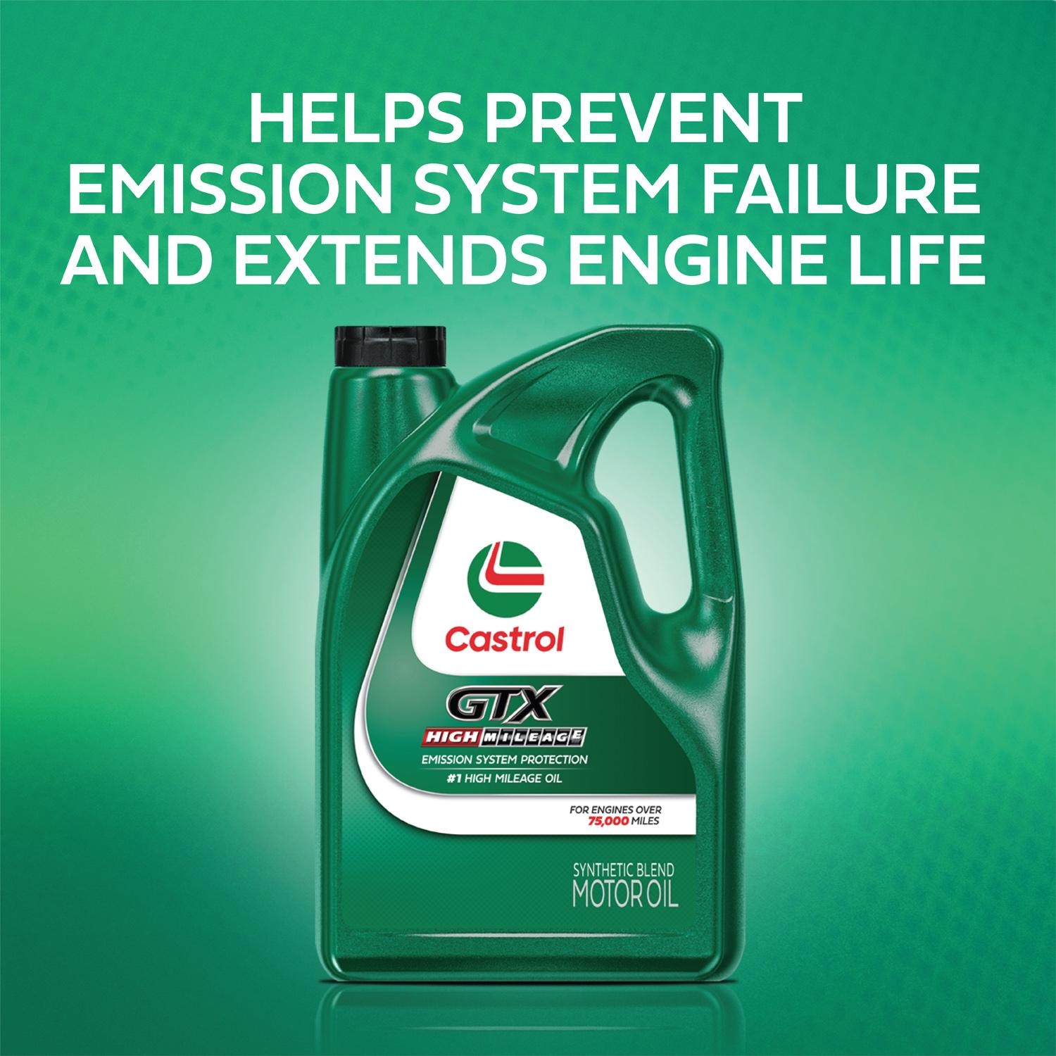 Castrol GTX High Mileage Synthetic Blend Engine Oil 5W-20 1 Quart