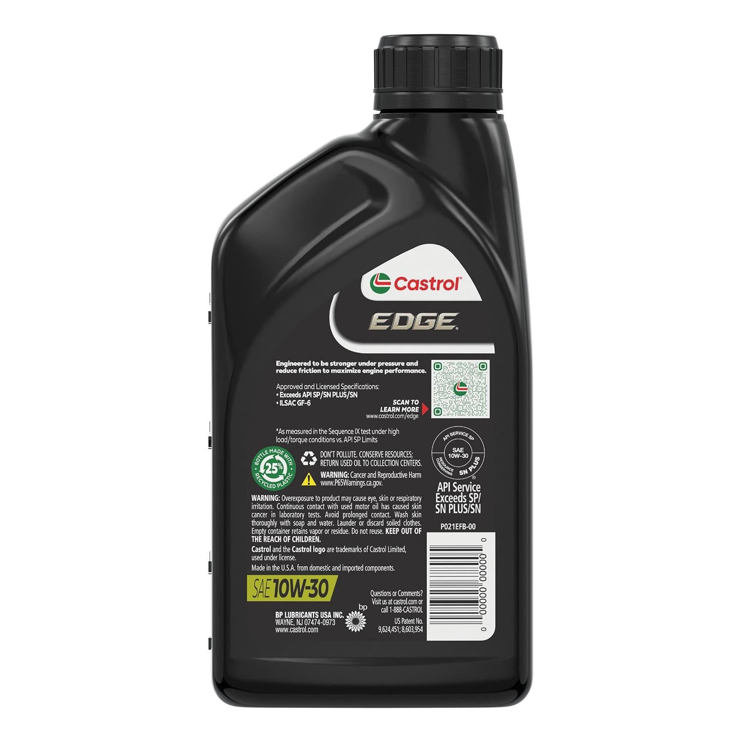 Castrol EDGE Full Synthetic Engine Oil 10W-30 1 Quart