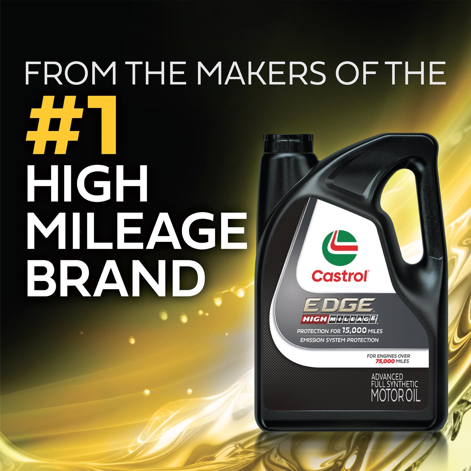 Castrol EDGE High Mileage Full Synthetic Engine Oil 10W-30 1 Quart