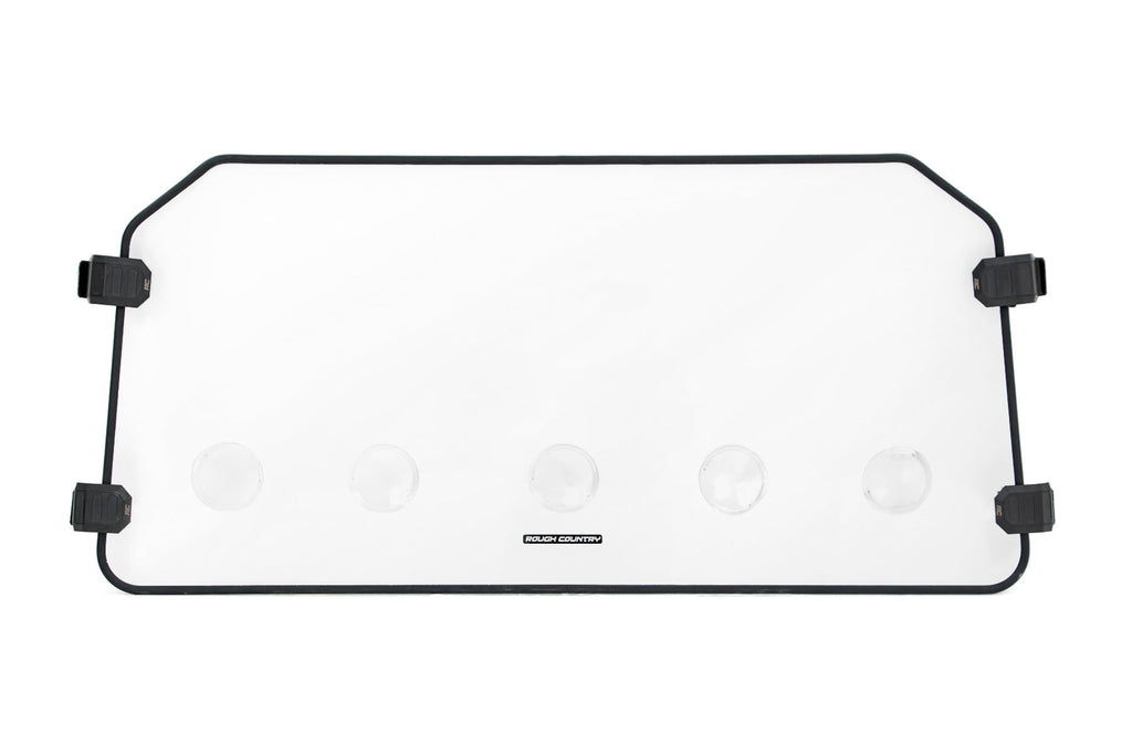 Vented Full Windshield | Scratch Resistant | Polaris General XP 4 1000