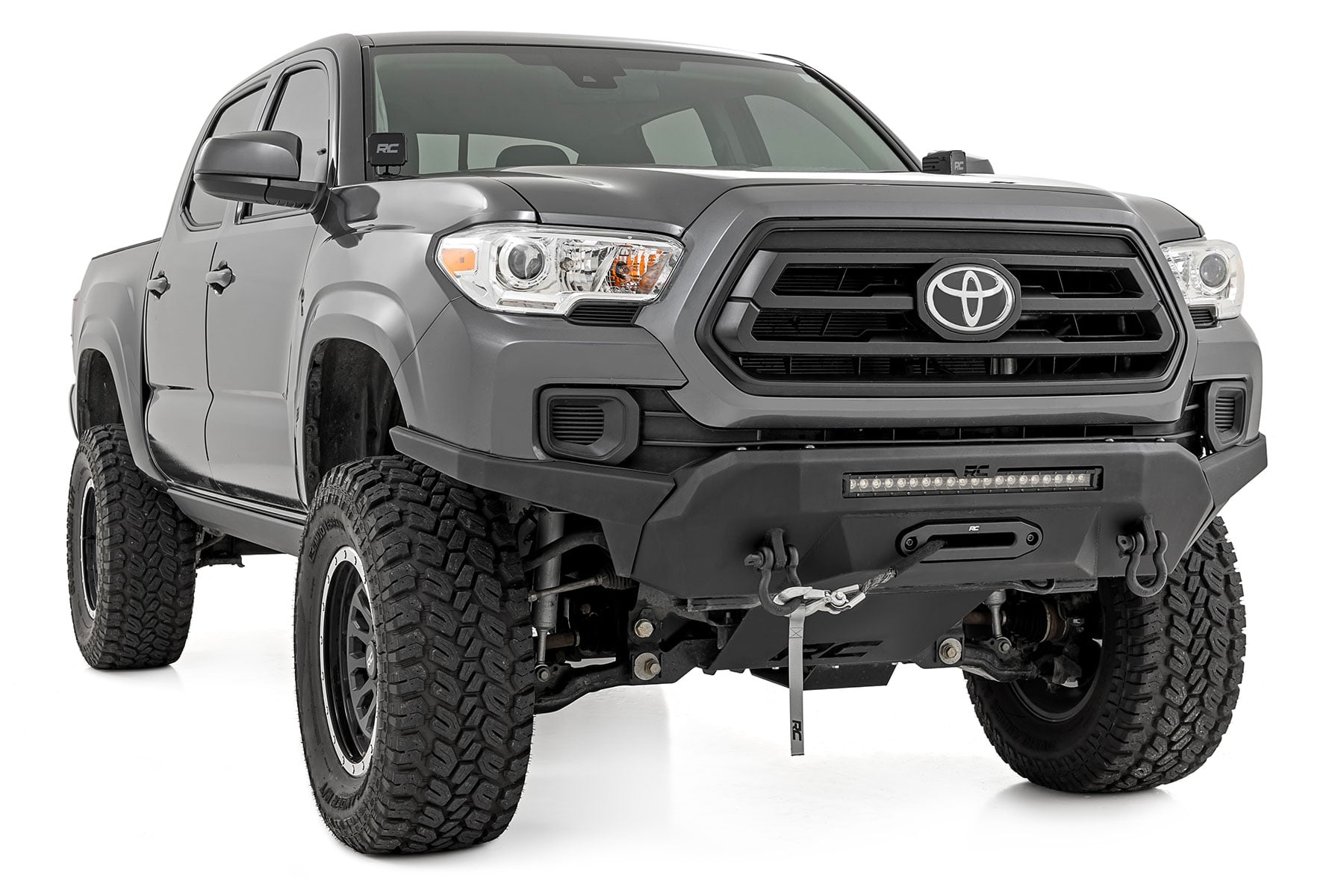 Front Bumper | Hybrid | 20" Blk White DRL LED | Toyota Tacoma 2WD/4WD (16-23)