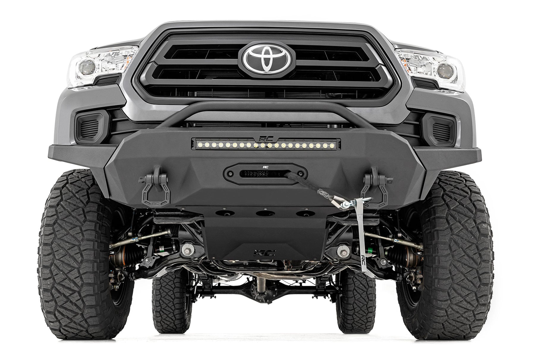 Front Bumper | Hybrid | 20" Blk White DRL LED | Toyota Tacoma 2WD/4WD (16-23)