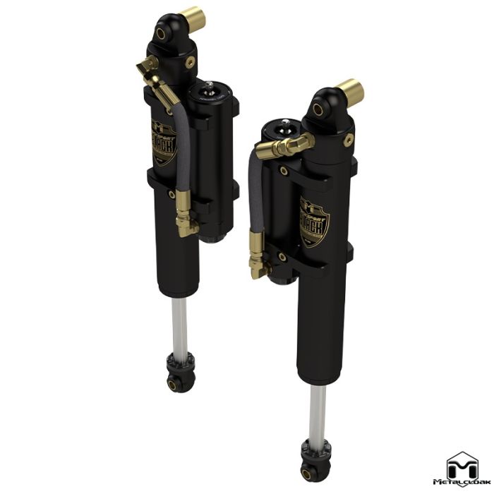 RockSport BLACK, 4.5"/5.5"  JL Wrangler Adjustable Reservoir Shocks, Rear, Pair