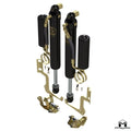 RockSport BLACK, 2.5"/3.5" JL Wrangler & JT Gladiator Reservoir Shocks, Front, Pair, Standard Axle Edition
