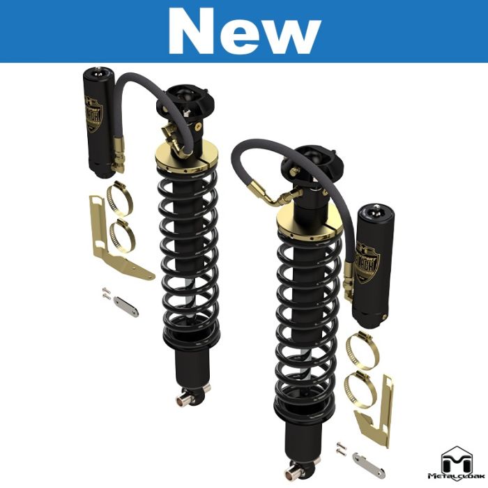 RockSport BLACK, 2.5" - 4" Bronco 6G Adjustable Reservoir Coilovers, Rear, Pair
