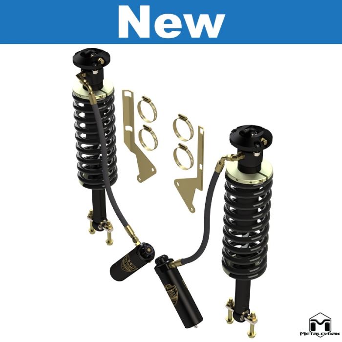 RockSport BLACK 2.5" - 4" Bronco 6G Adjustable Reservoir Coilovers, Front, Pair
