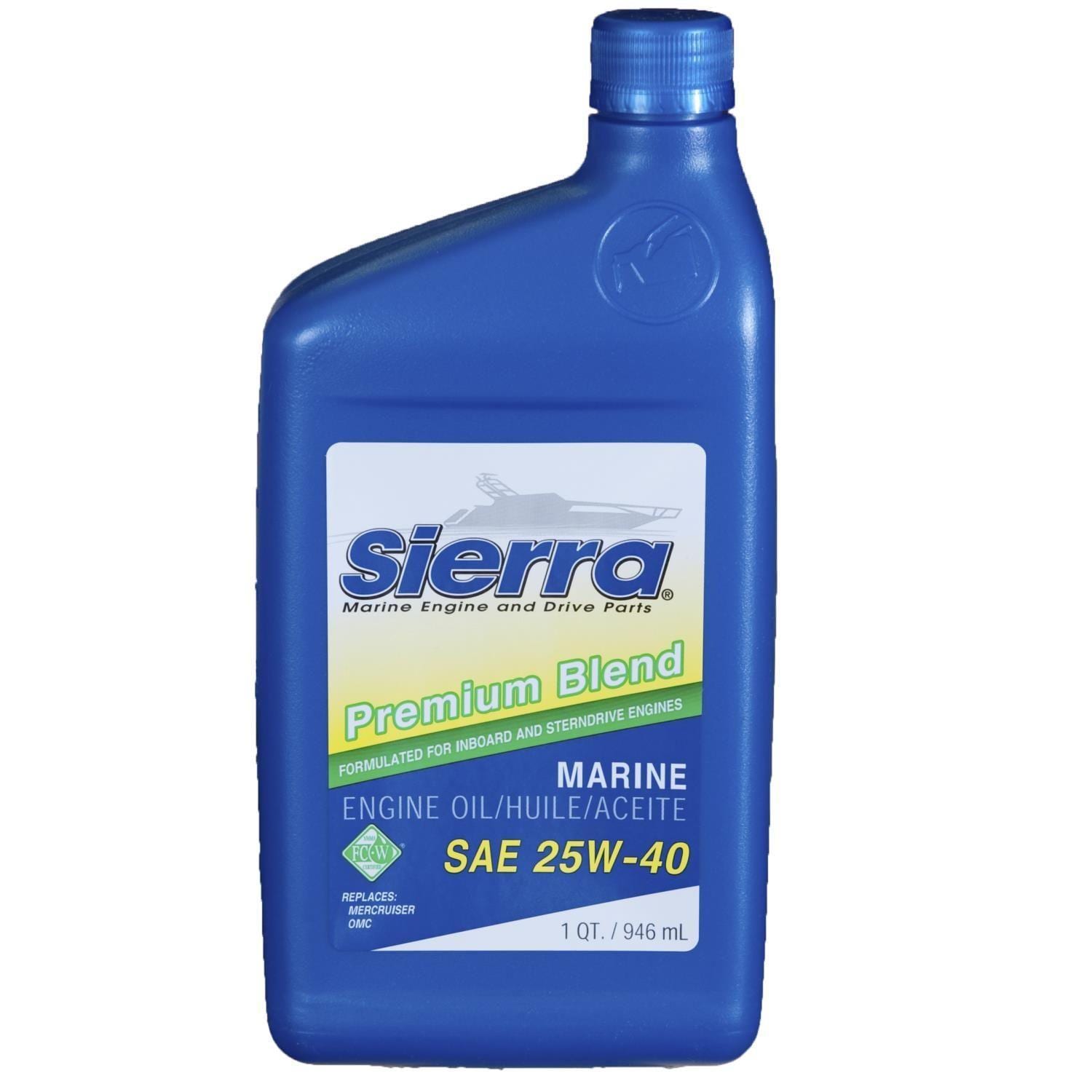 Sierra Marine Conventional 25W-40 Engine Oil 1 Quart