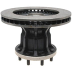 Silver Disc Brake Rotor and Hub Assembly 18A297A