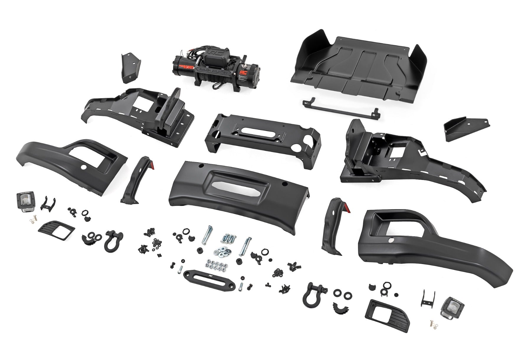 Front FXS Bumper | 12000S | GBA Black | Chevy Silverado 1500 2WD/4WD (23-26)