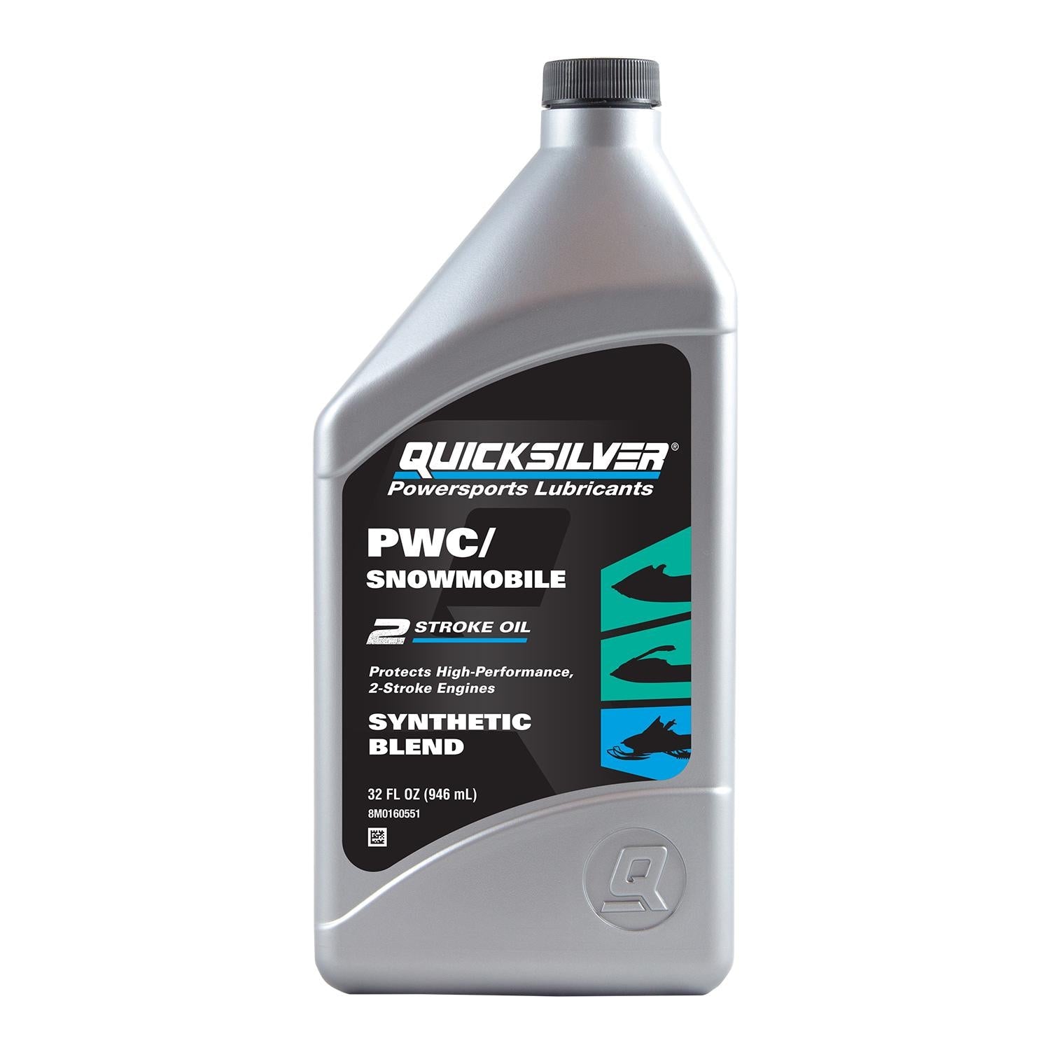 Quicksilver Powersports Synthetic Blend Engine Oil Premix 1 Quart