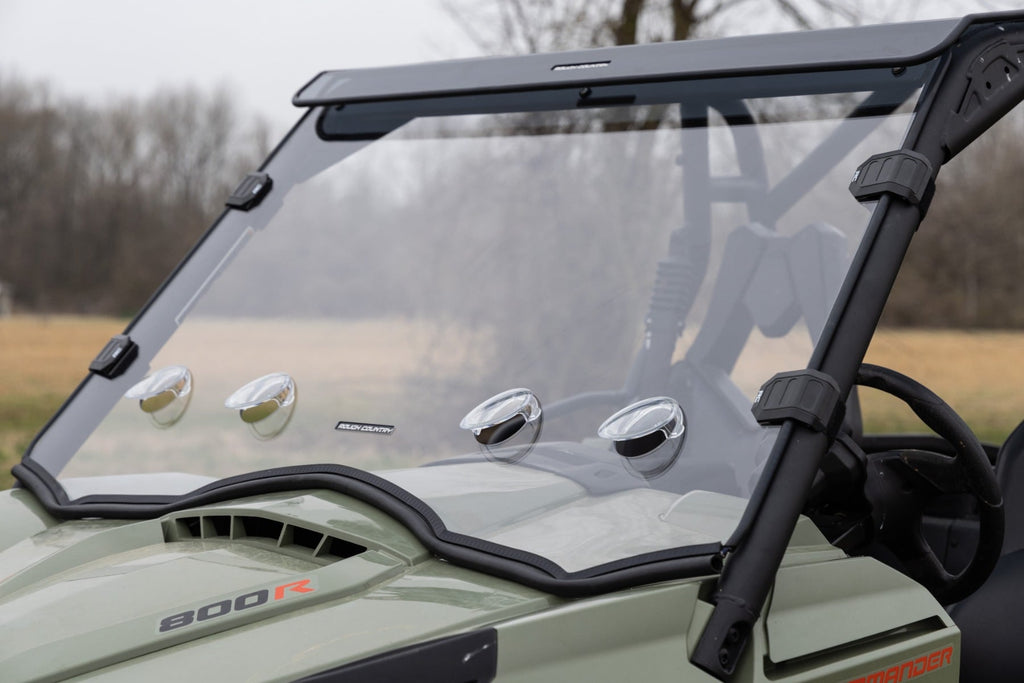 Vented Full Windshield | Scratch Resistant | Can-Am Commander Max 1000